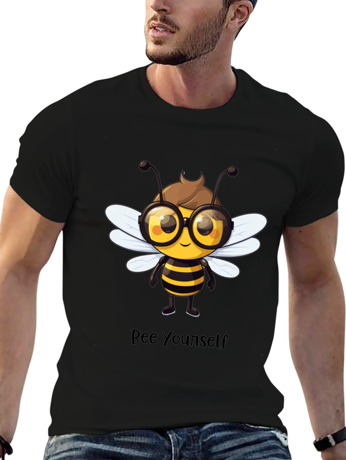 Bee Yourself Black T-Shirt