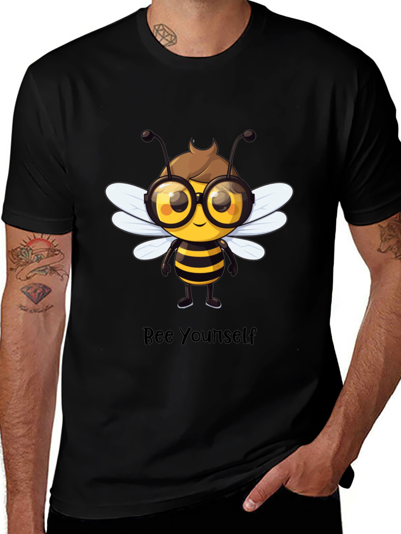 Bee Yourself Black T-Shirt