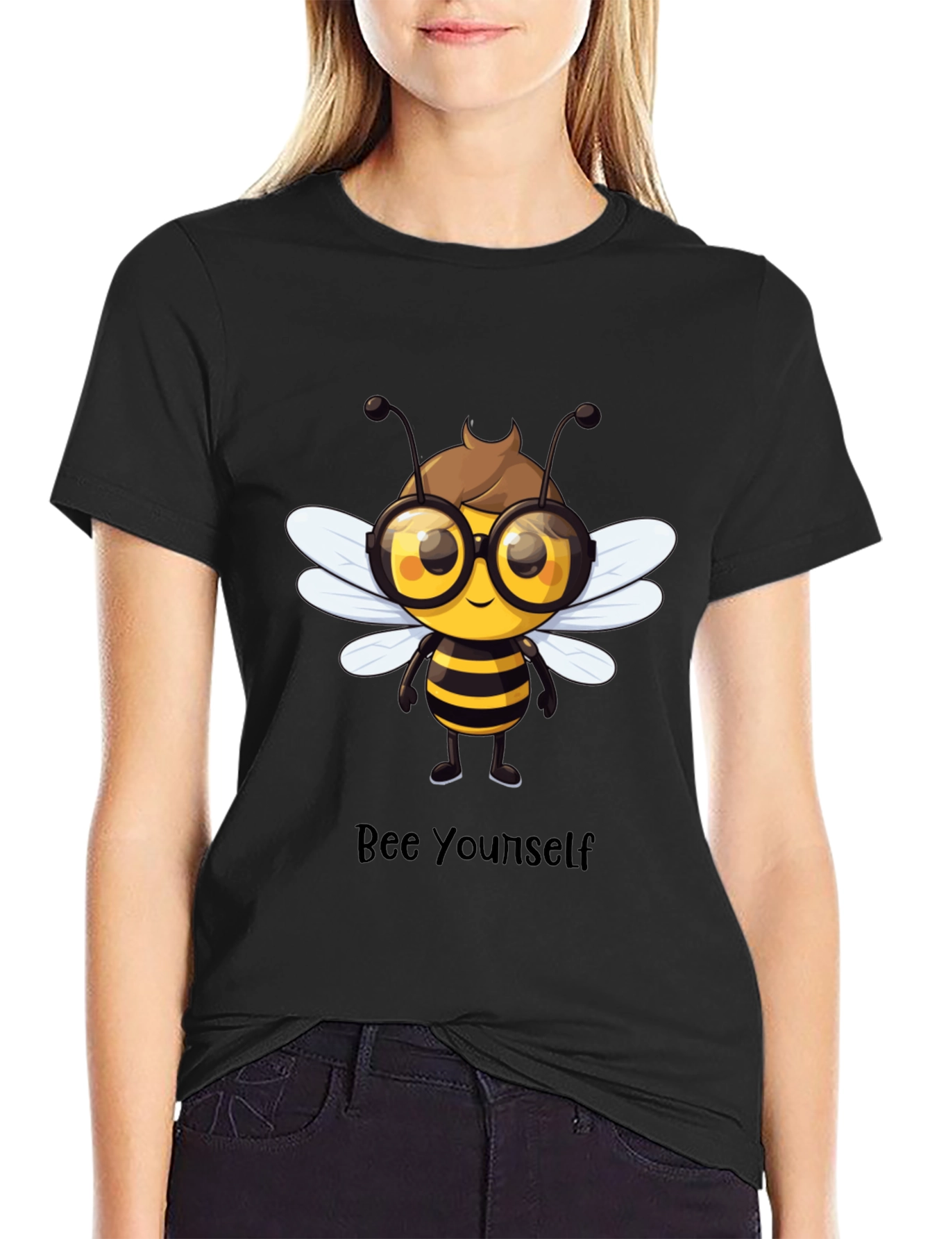 Bee Yourself Black T-Shirt