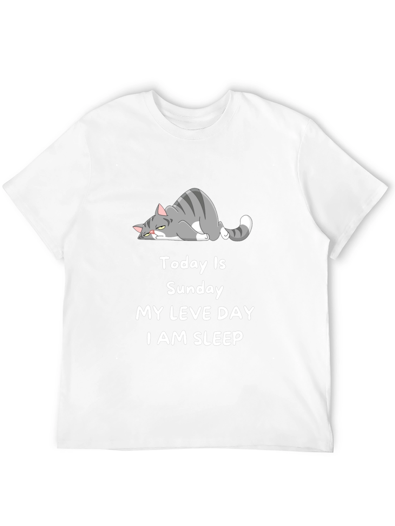 Lazy Cat Sunday T-Shirt