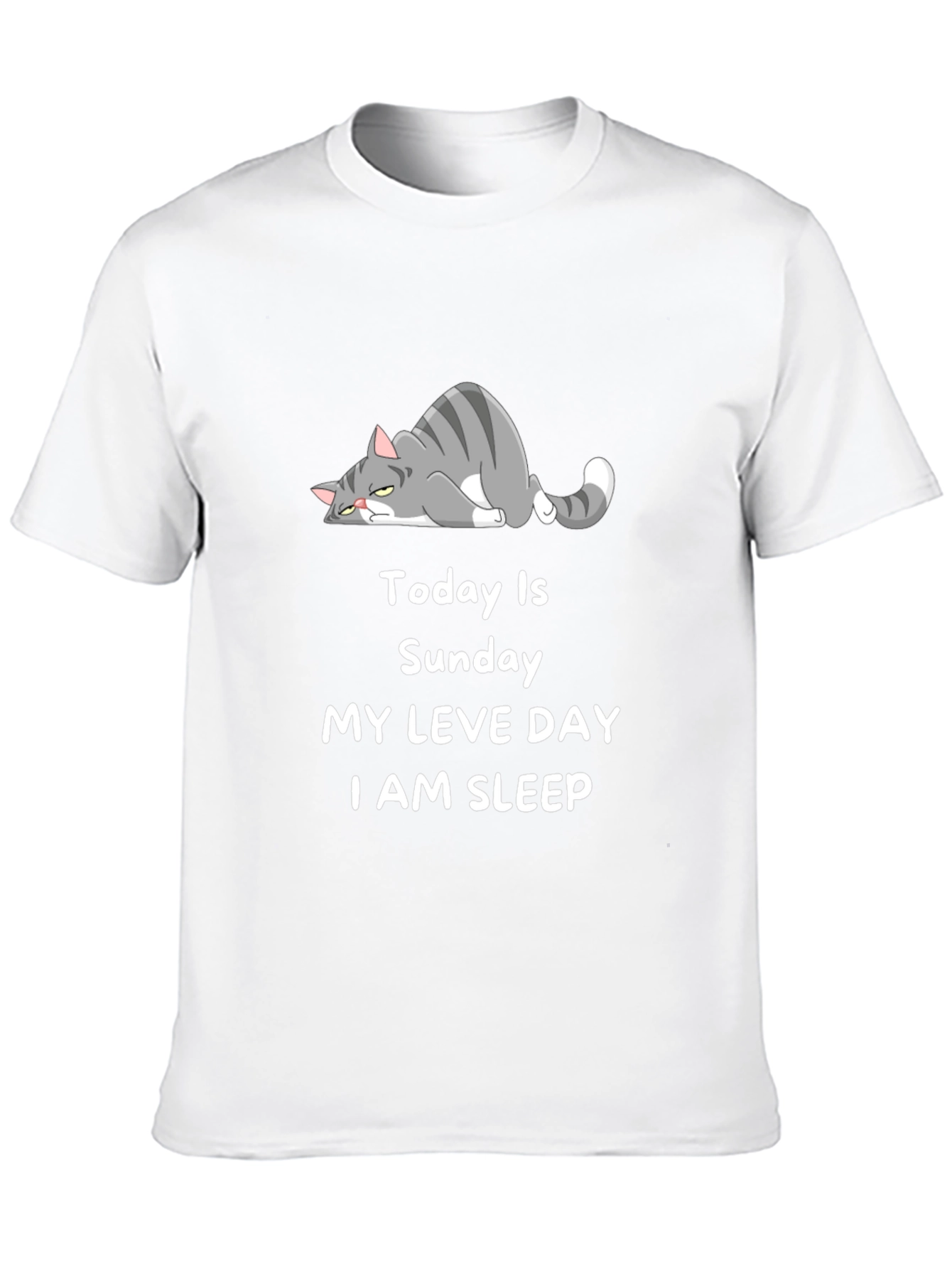 Lazy Cat Sunday T-Shirt
