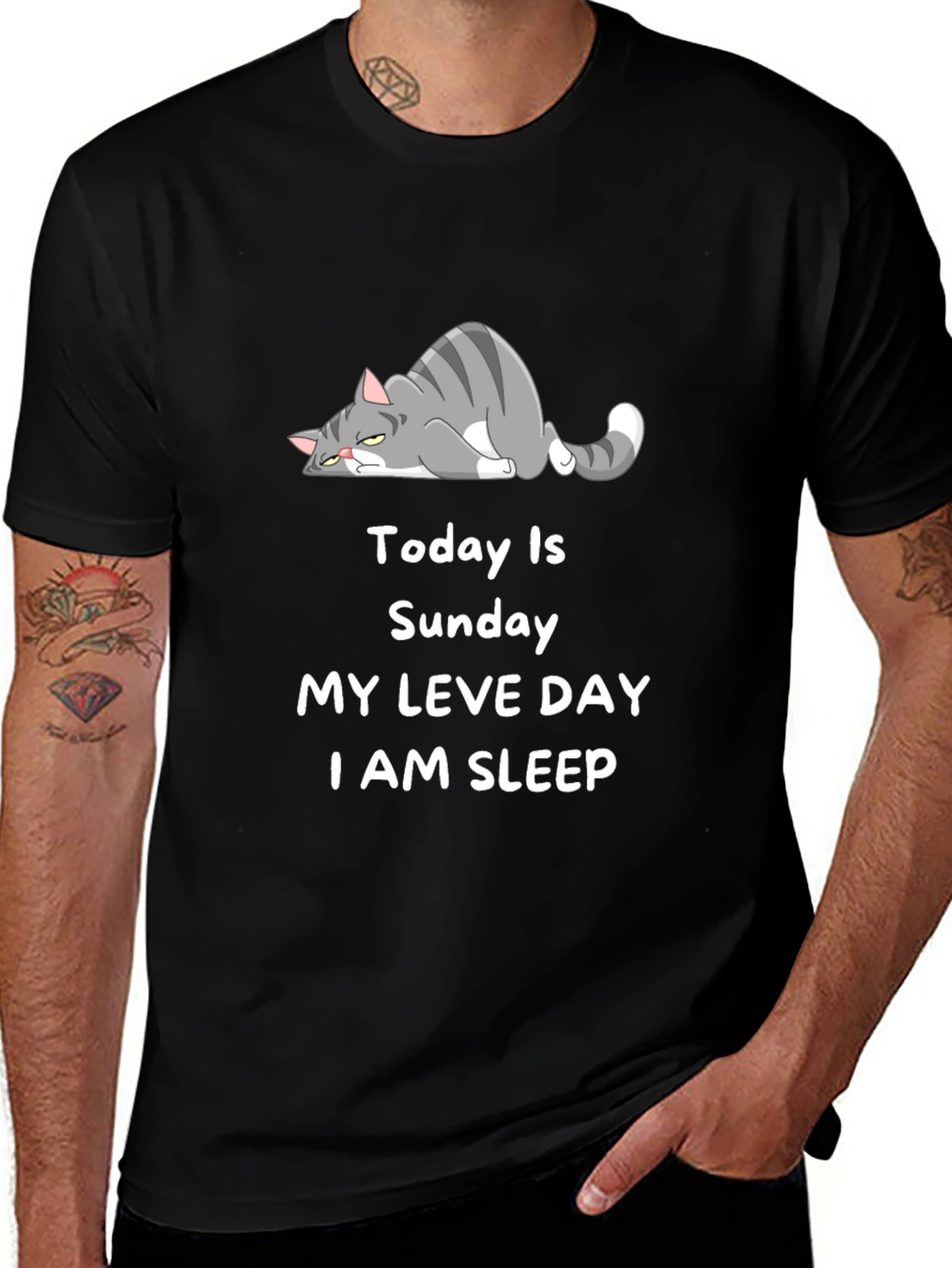 Lazy Cat Sunday T-Shirt