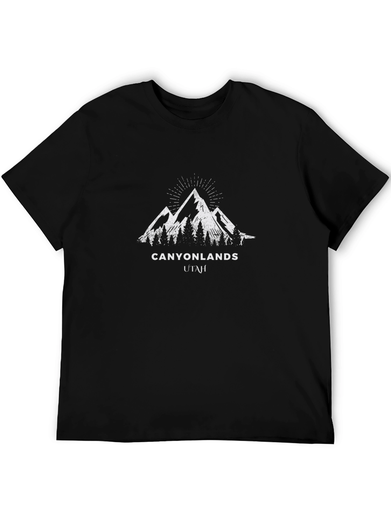 Canyonlands Utah Black T-Shirt
