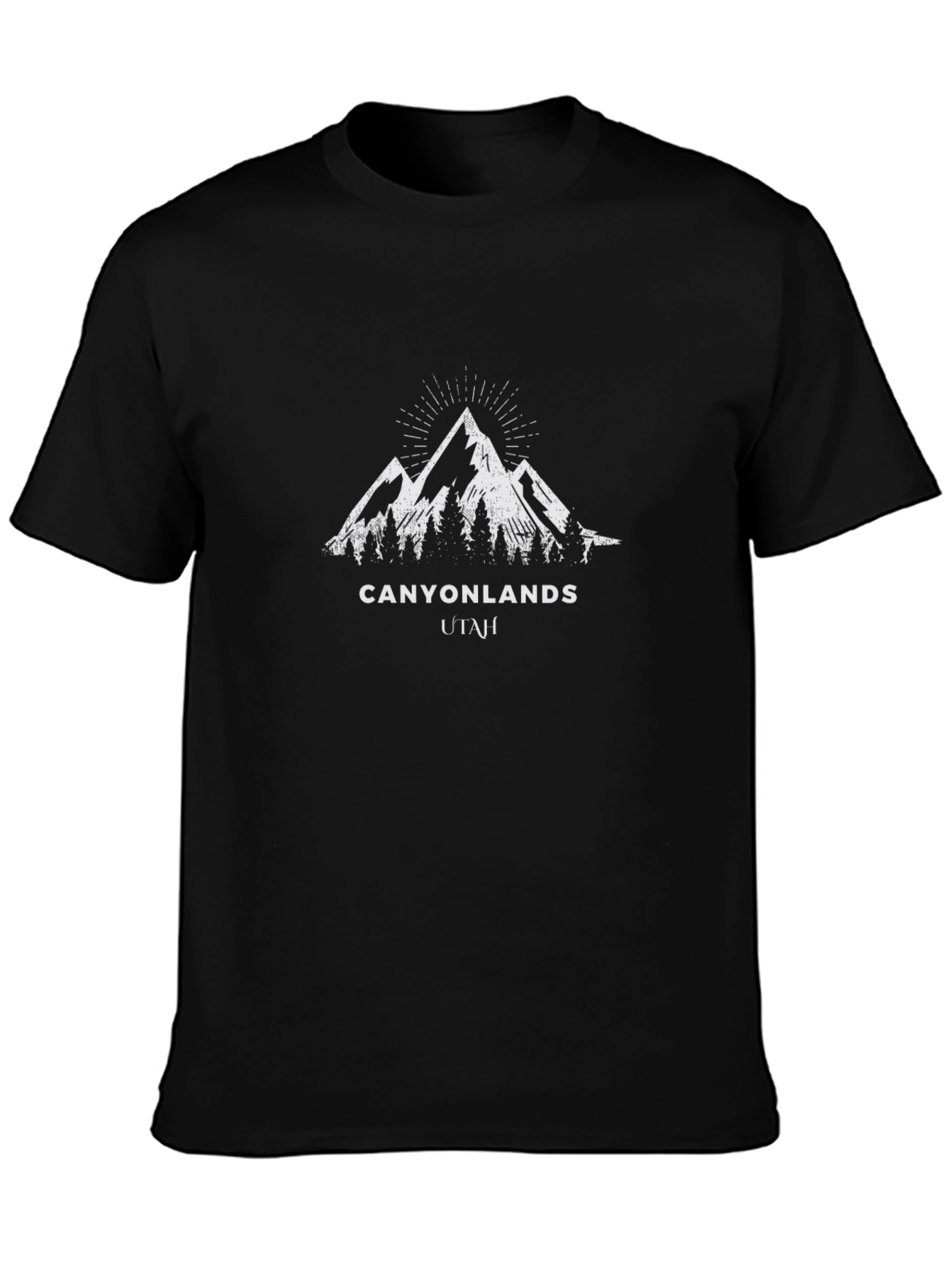 Canyonlands Utah Black T-Shirt