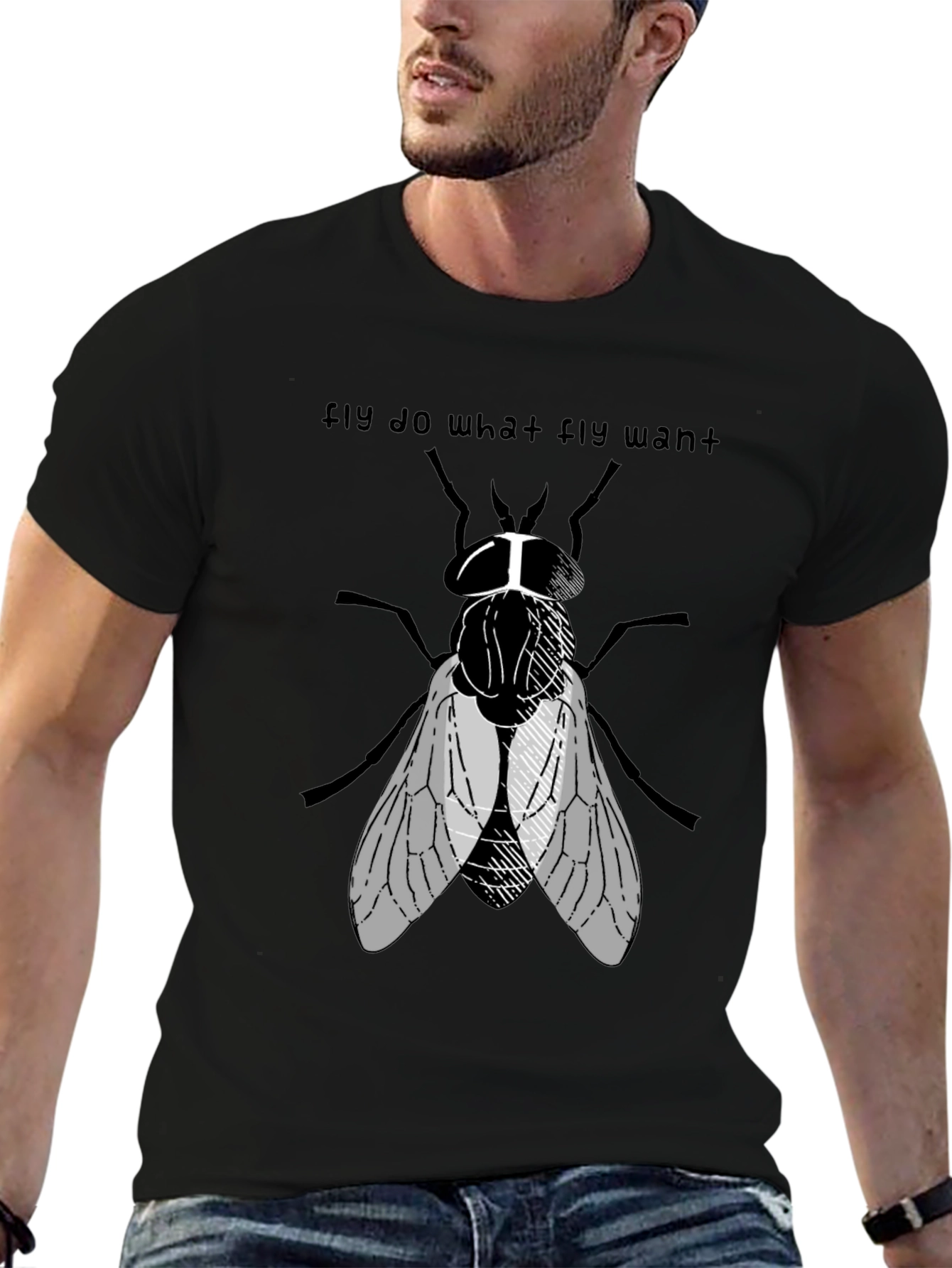 Fly Do What Fly Want Graphic Tee