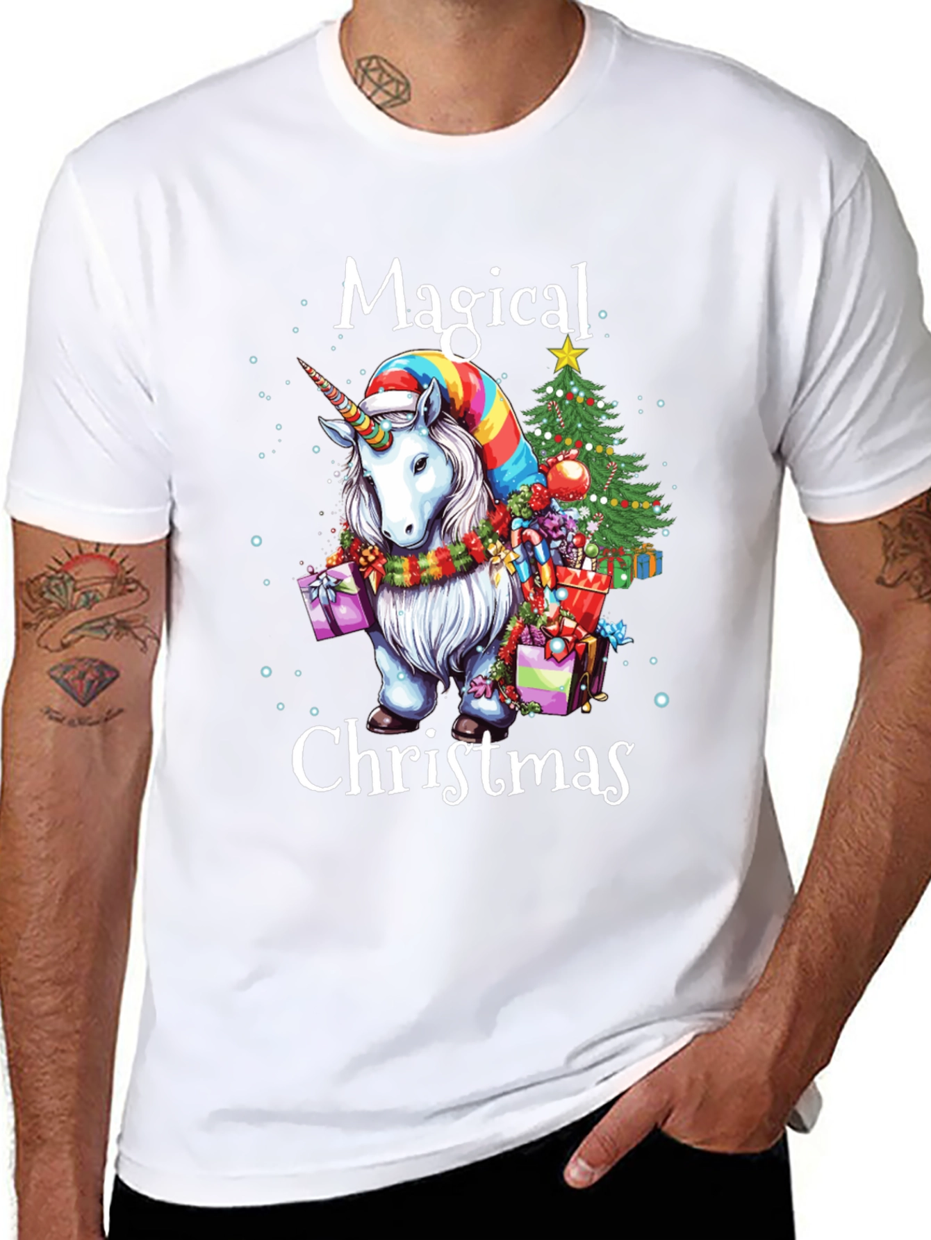 Magical Christmas Unicorn T-Shirt