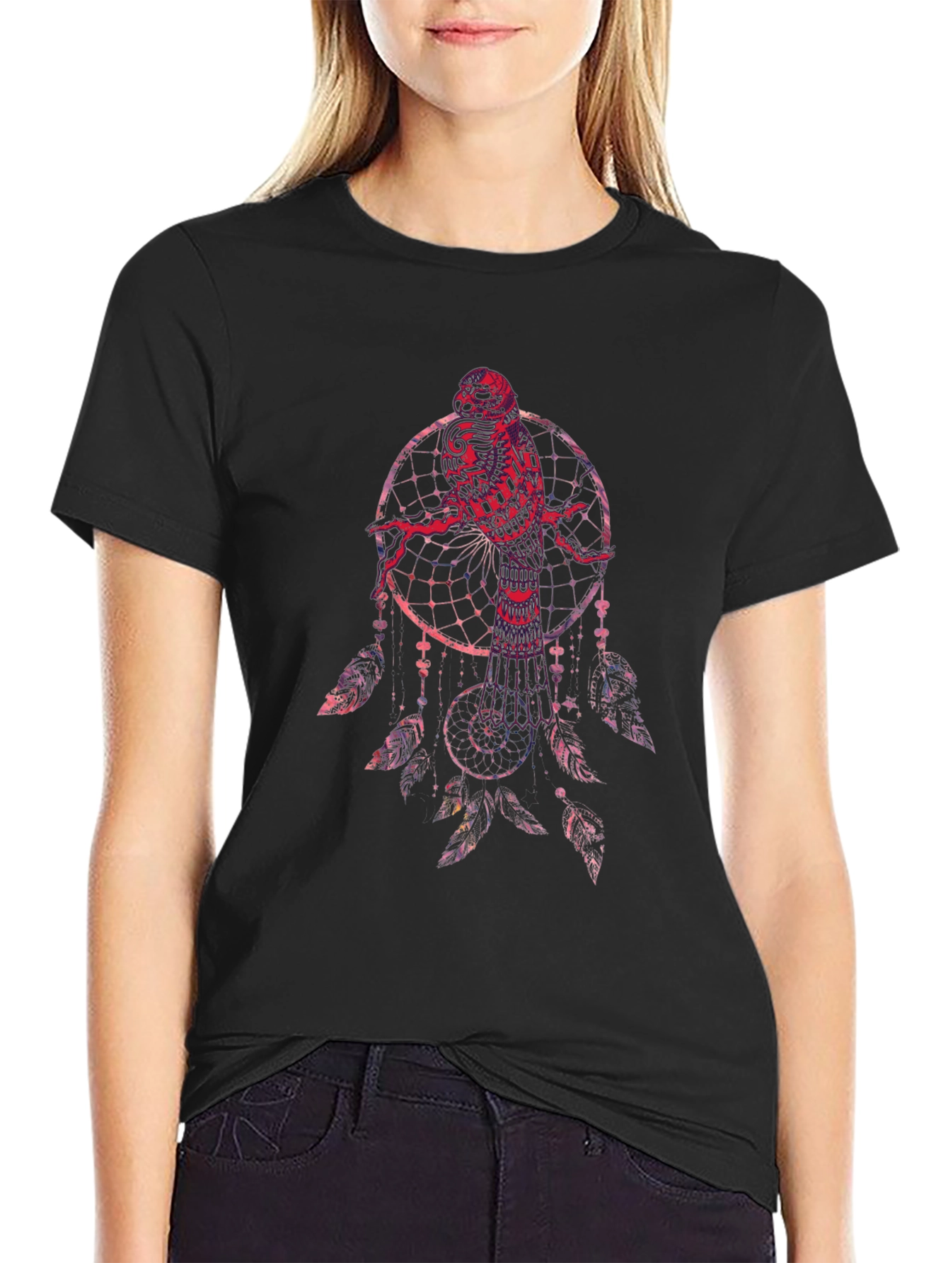 Dreamcatcher Owl Graphic T-Shirt