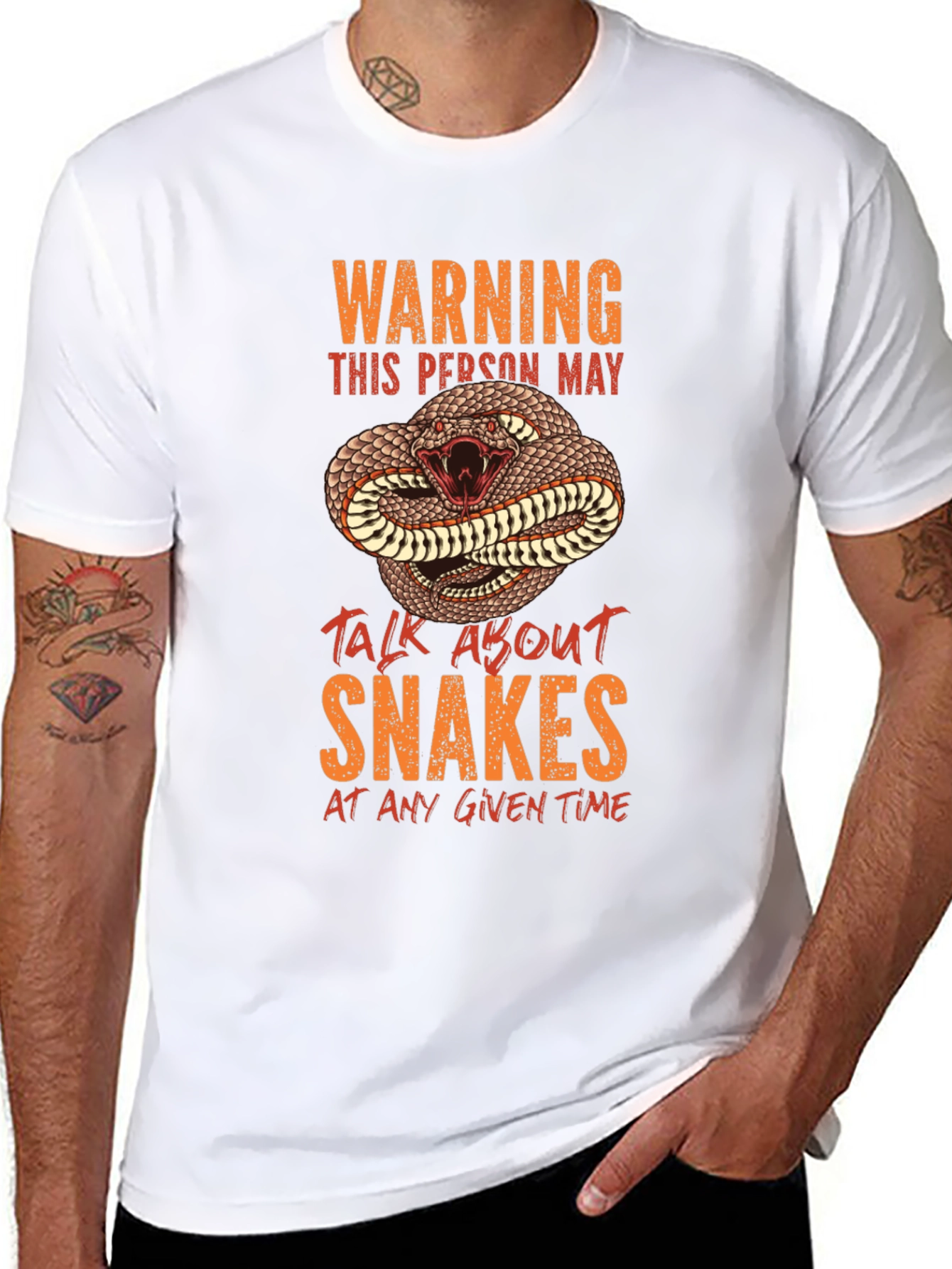 Warning Snake T-Shirt - Reptile Lover Gift