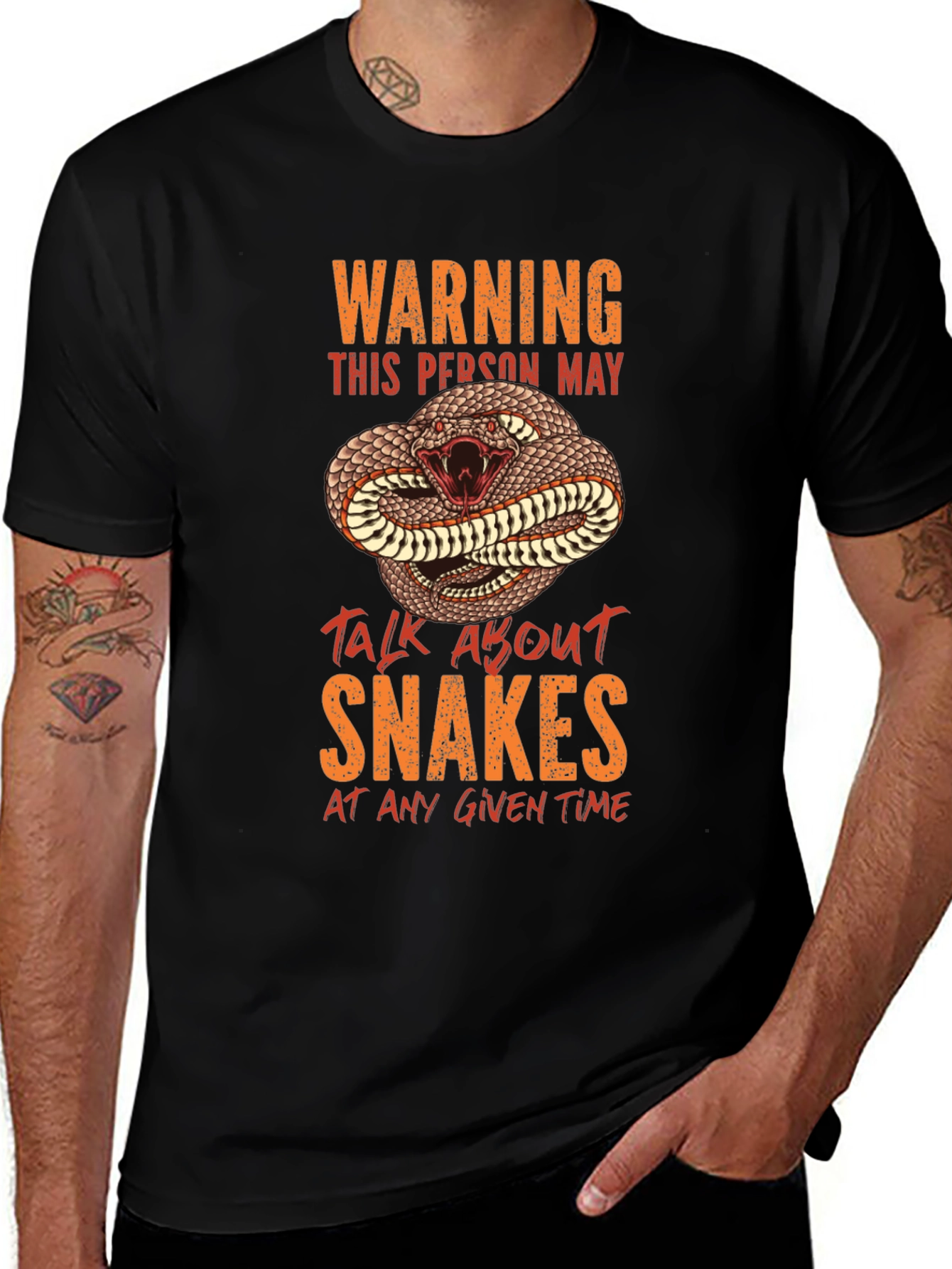 Warning Snake T-Shirt - Reptile Lover Gift