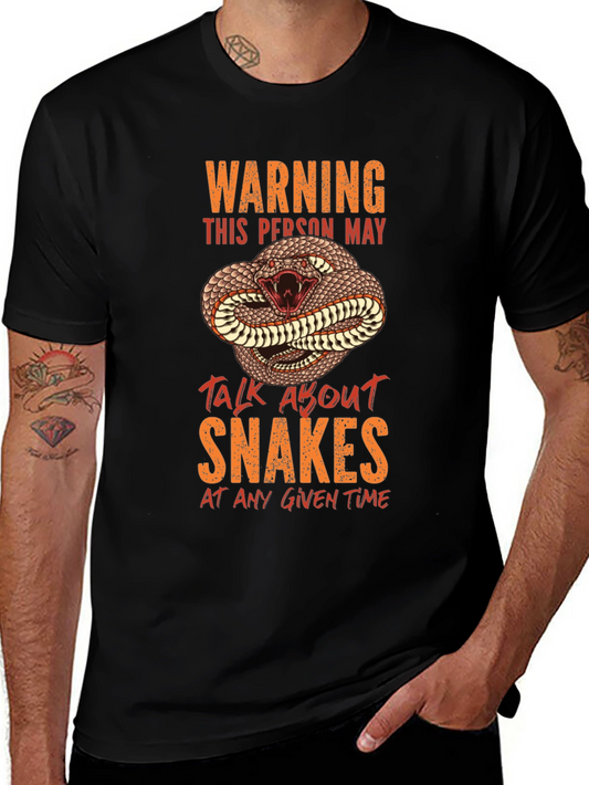 Warning Snake T-Shirt - Reptile Lover Gift