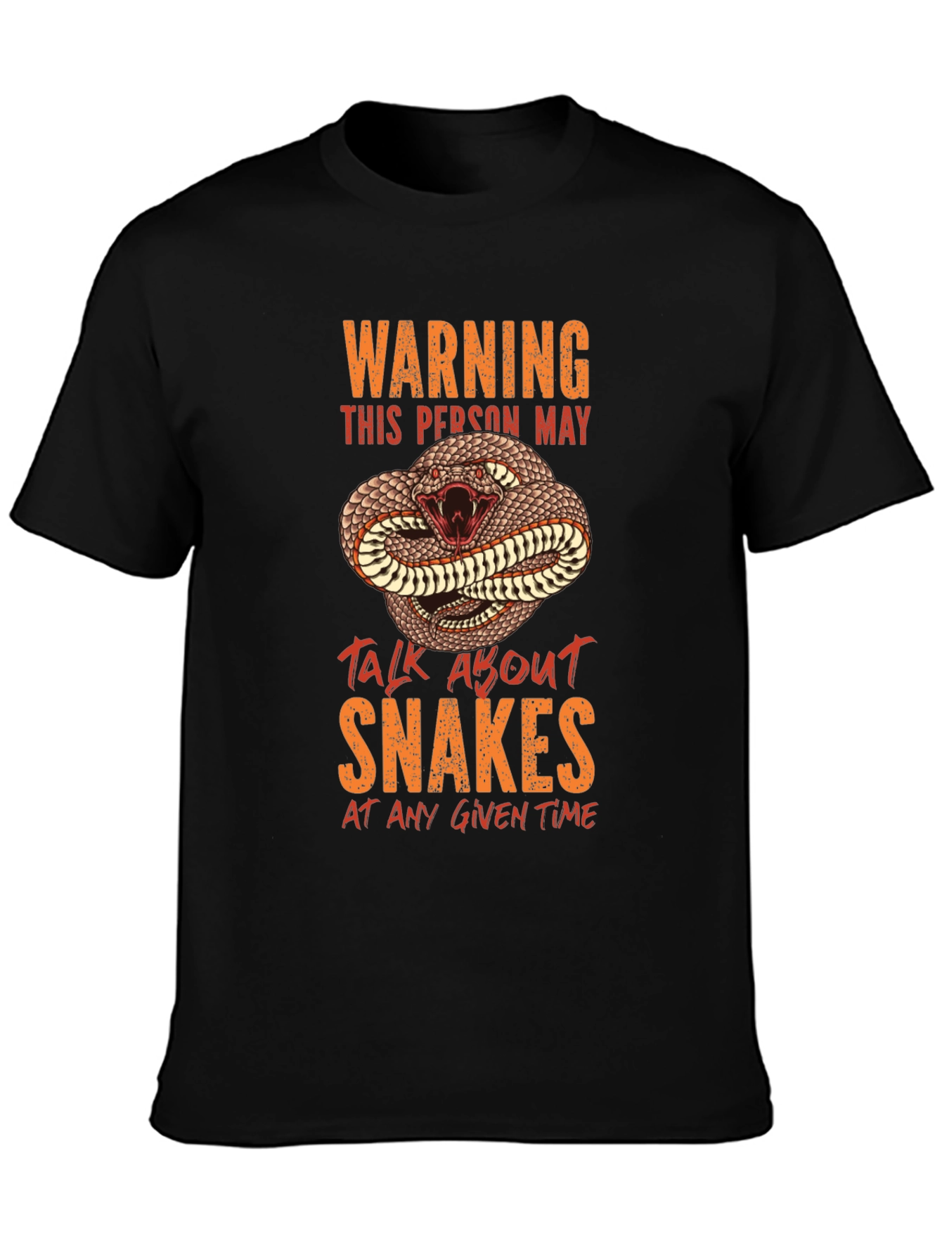 Warning Snake T-Shirt - Reptile Lover Gift