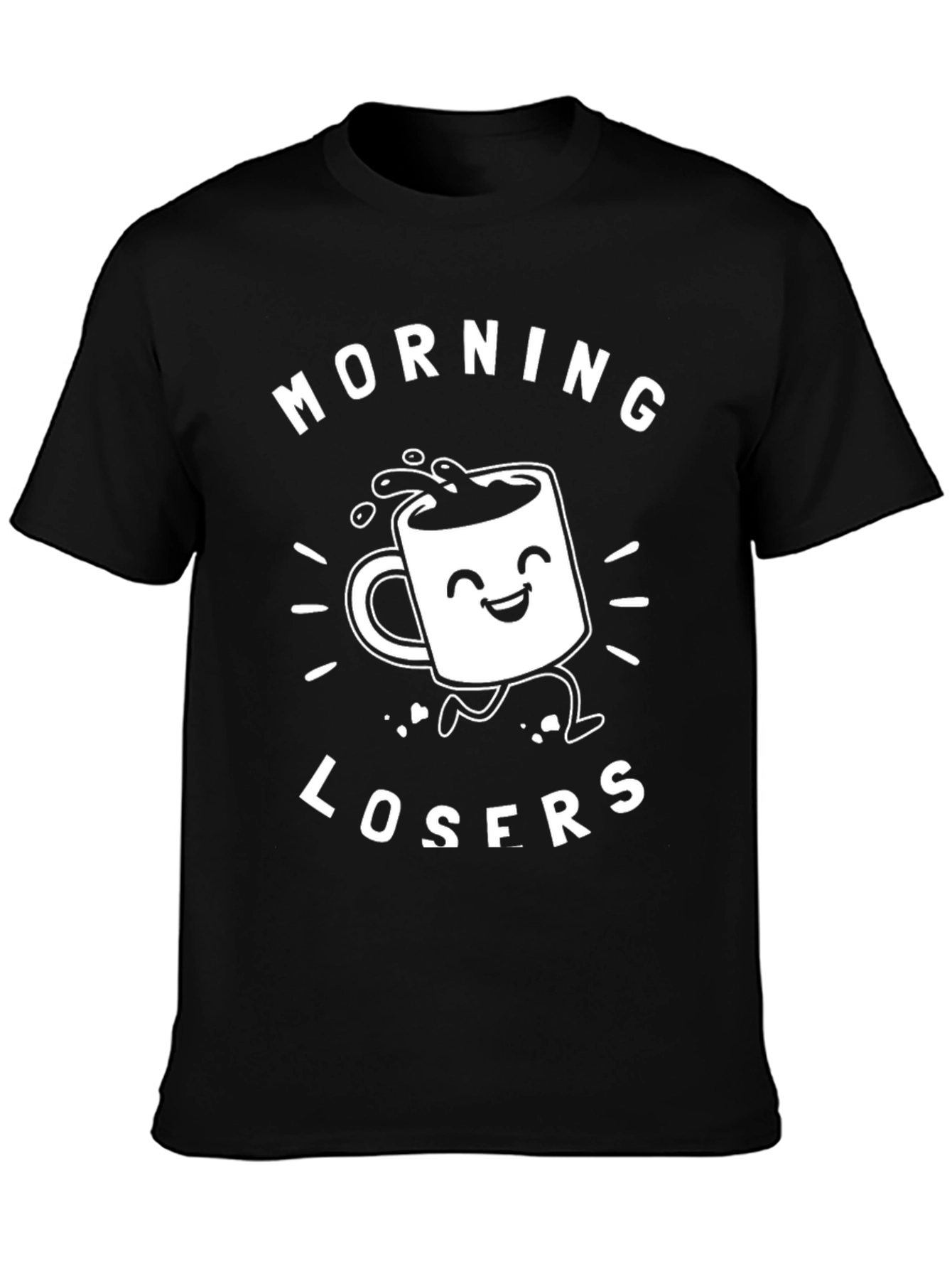 Morning Losers Graphic Tee - Black
