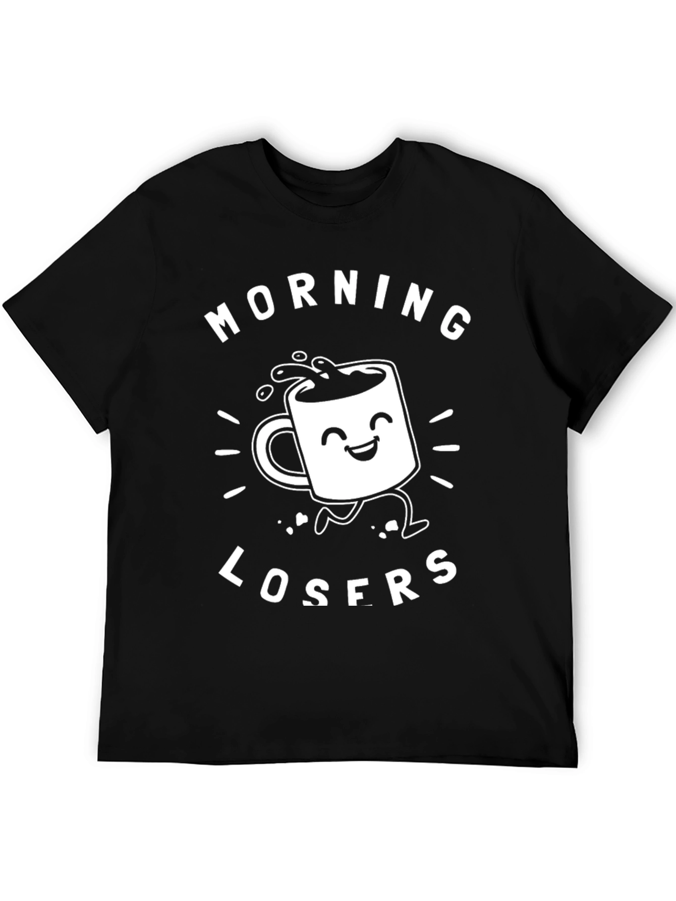 Morning Losers Graphic Tee - Black