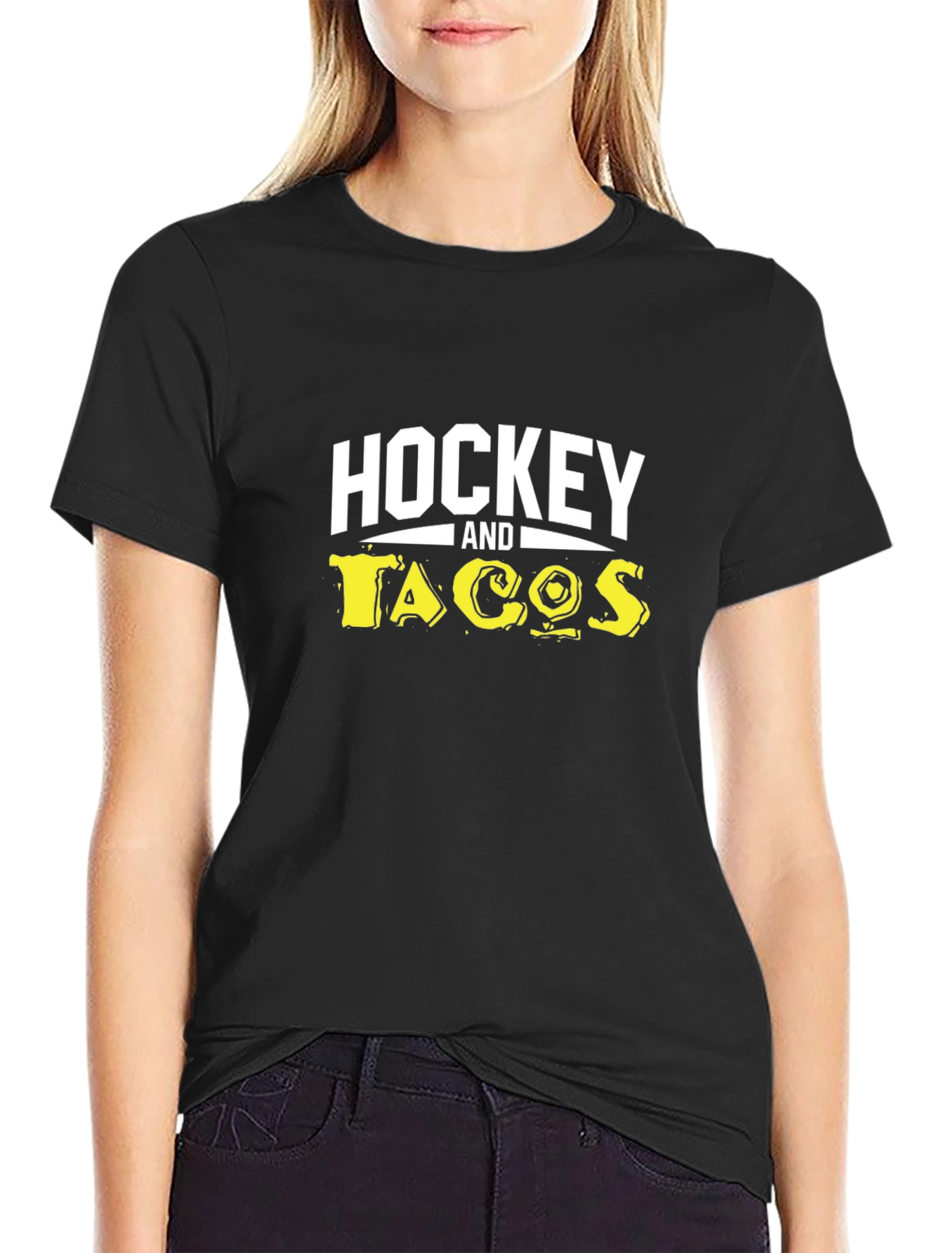 Hockey and Tacos Graphic Tee