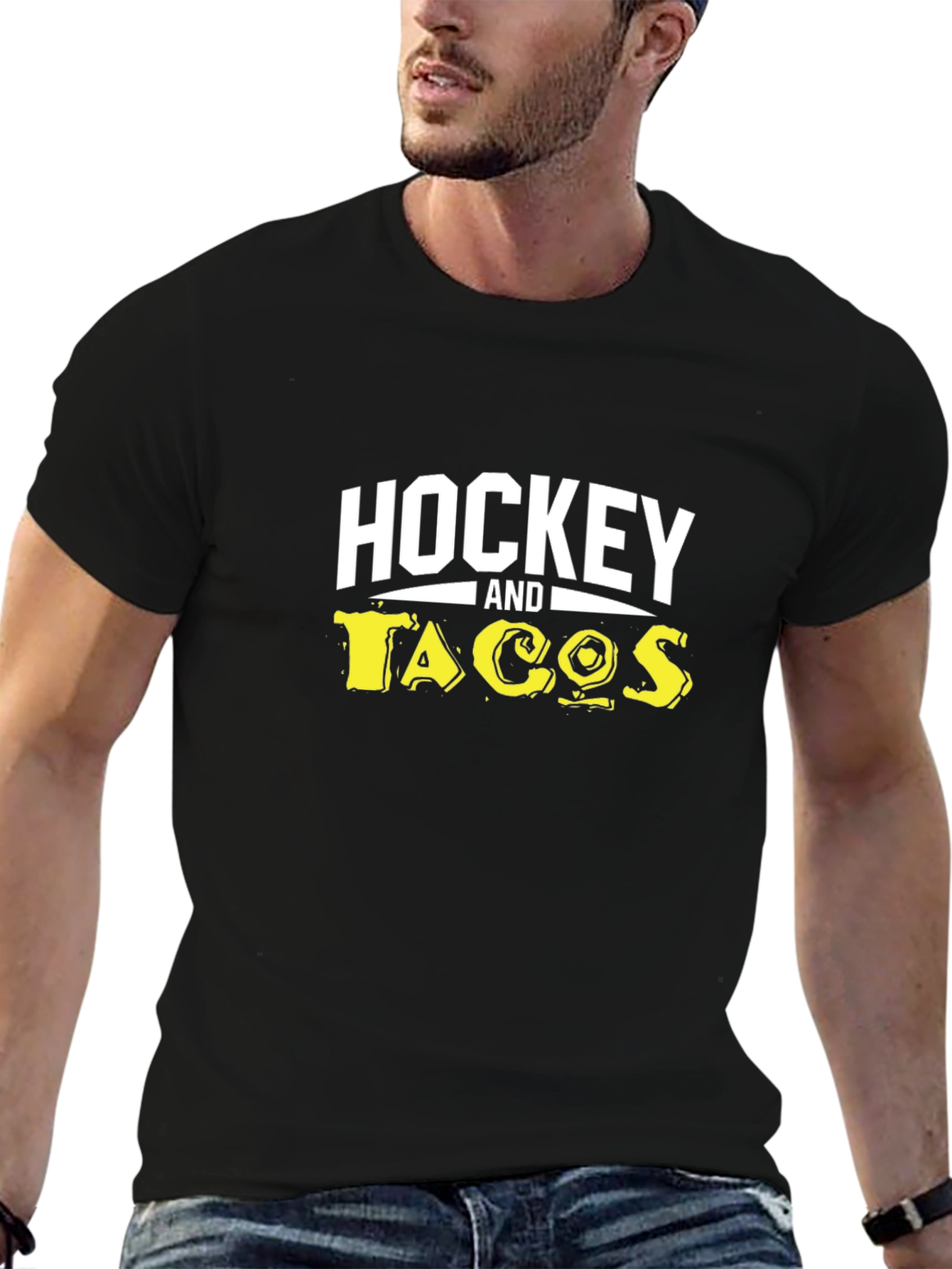 Hockey and Tacos Graphic Tee