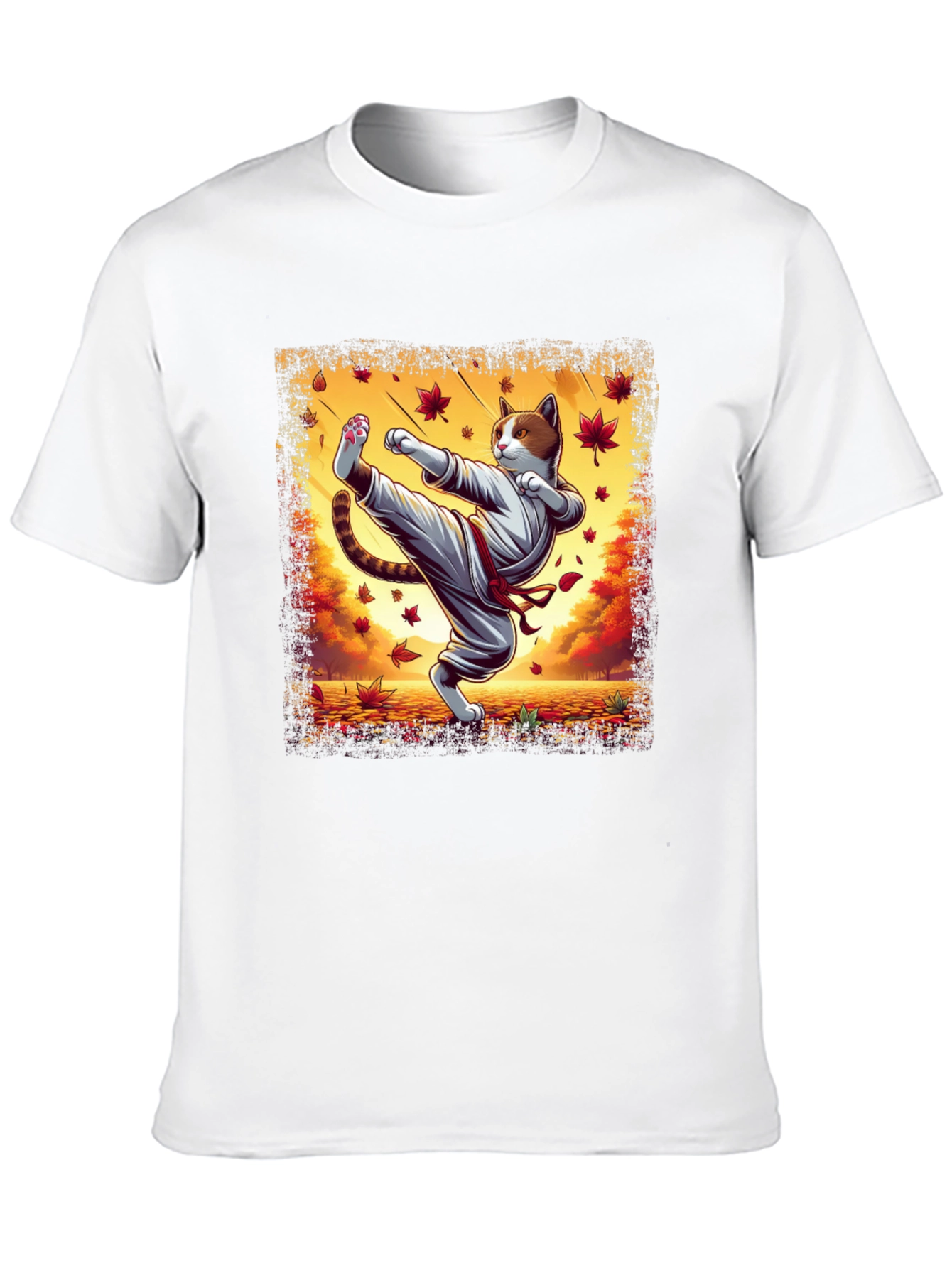 Karate Cat T-Shirt - Martial Arts Kitten Tee