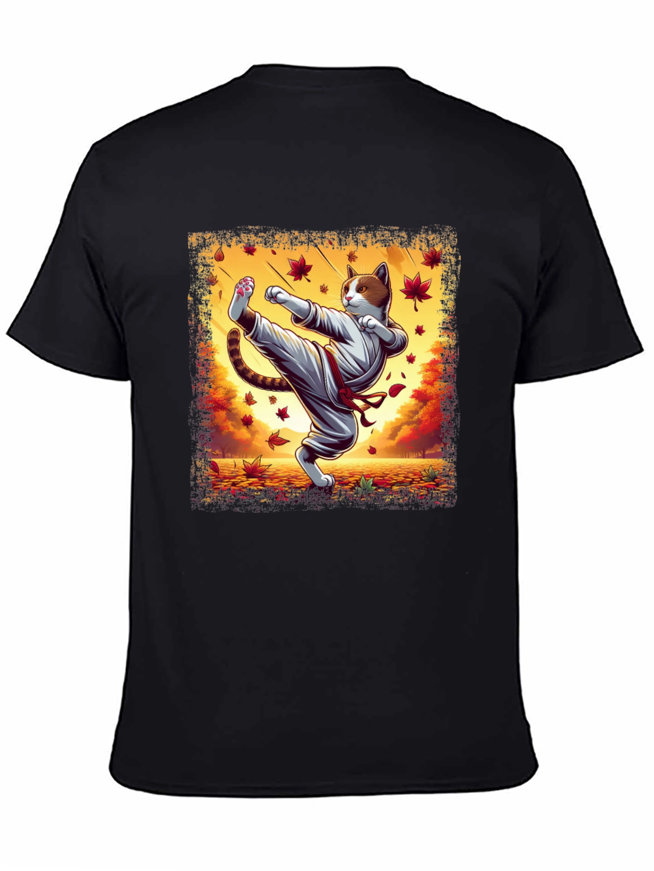 Karate Cat T-Shirt - Martial Arts Kitten Tee