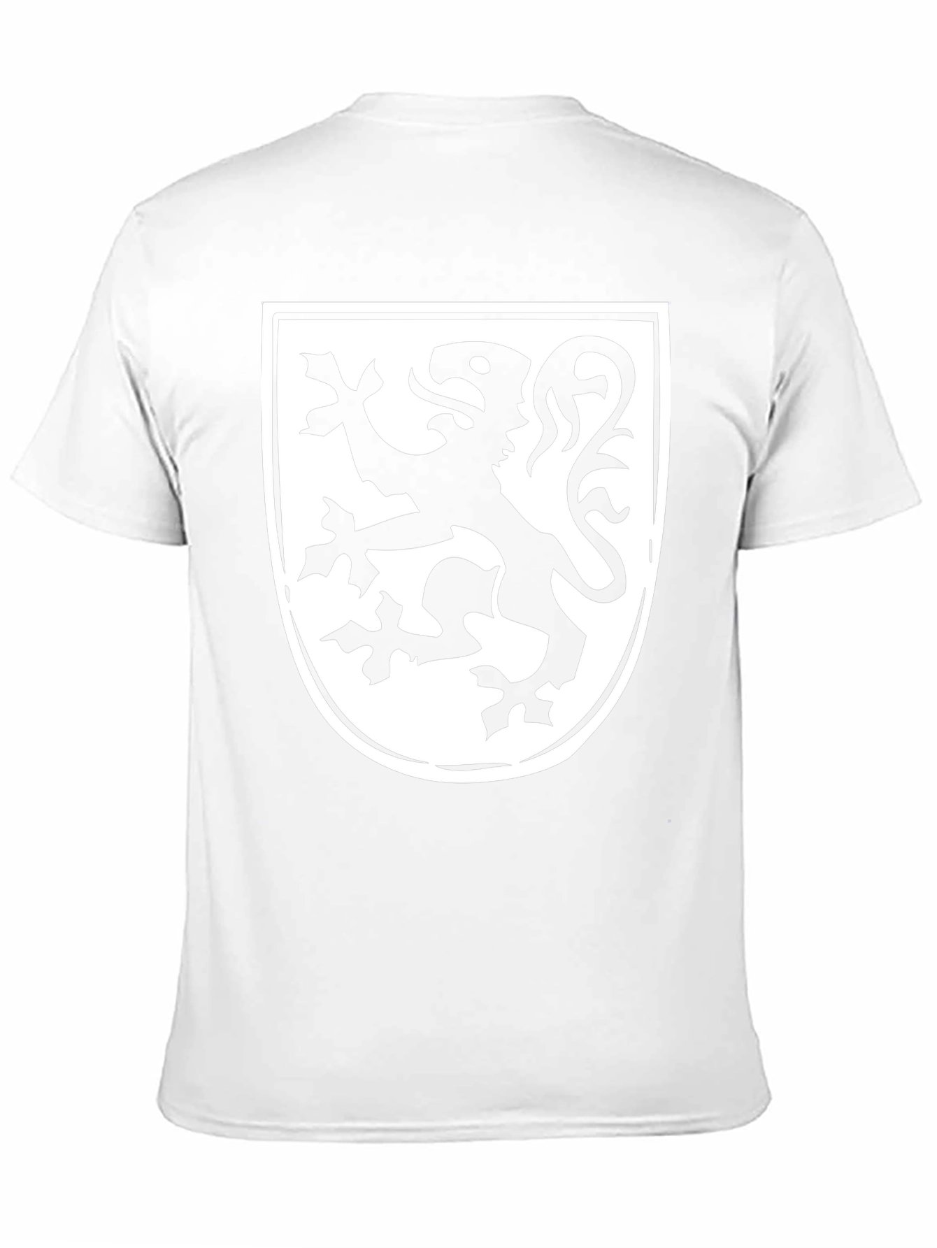 Black T-Shirt with Heraldic Lion Shield