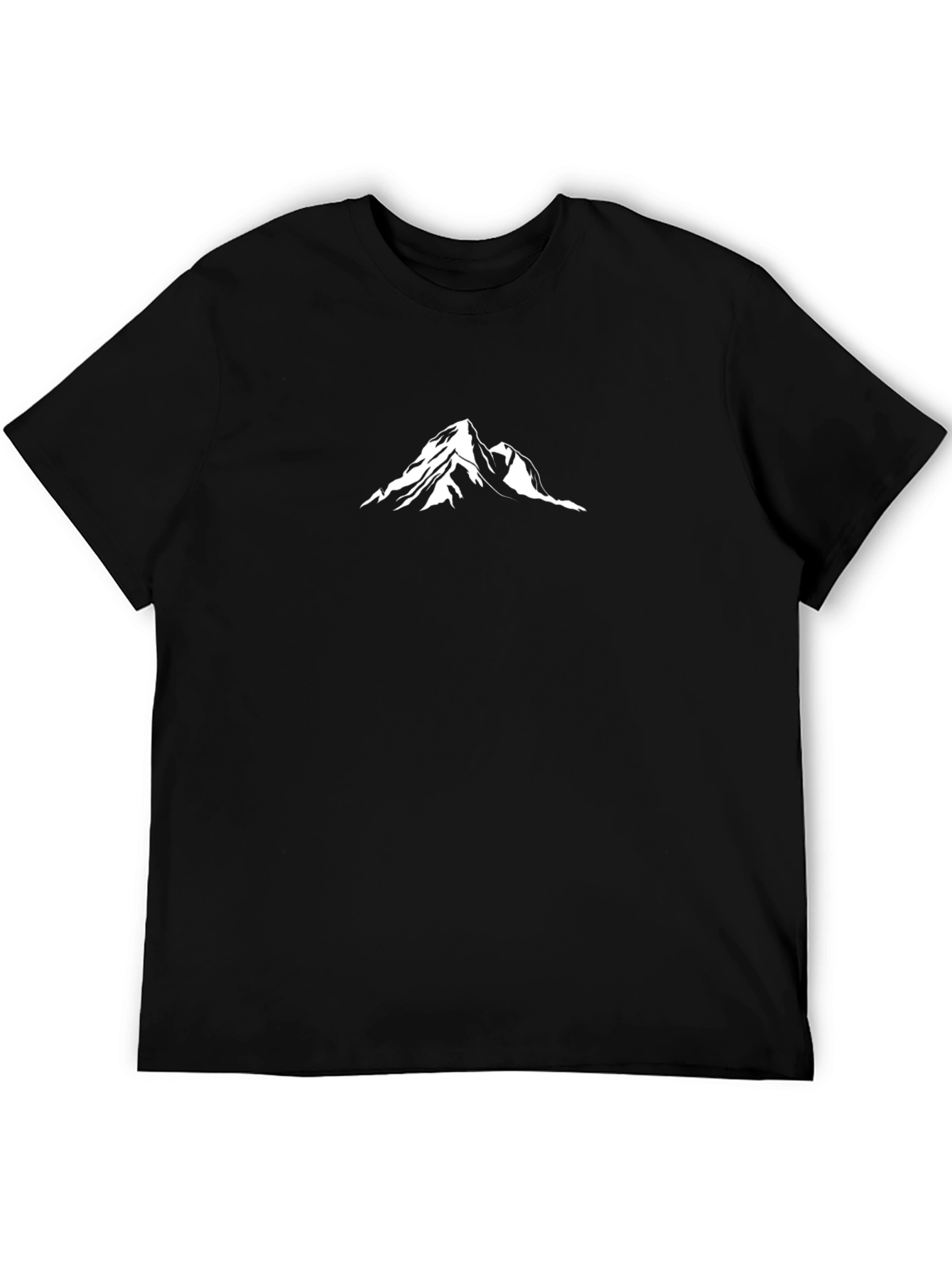 Mens Black Mountain Graphic T-Shirt