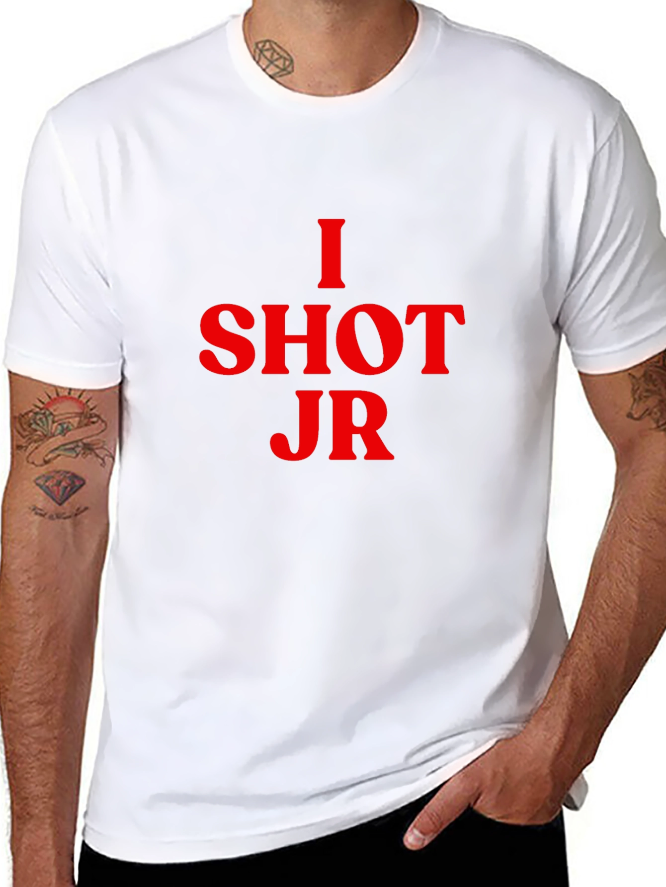 I Shot JR T-Shirt - Black Novelty Tee