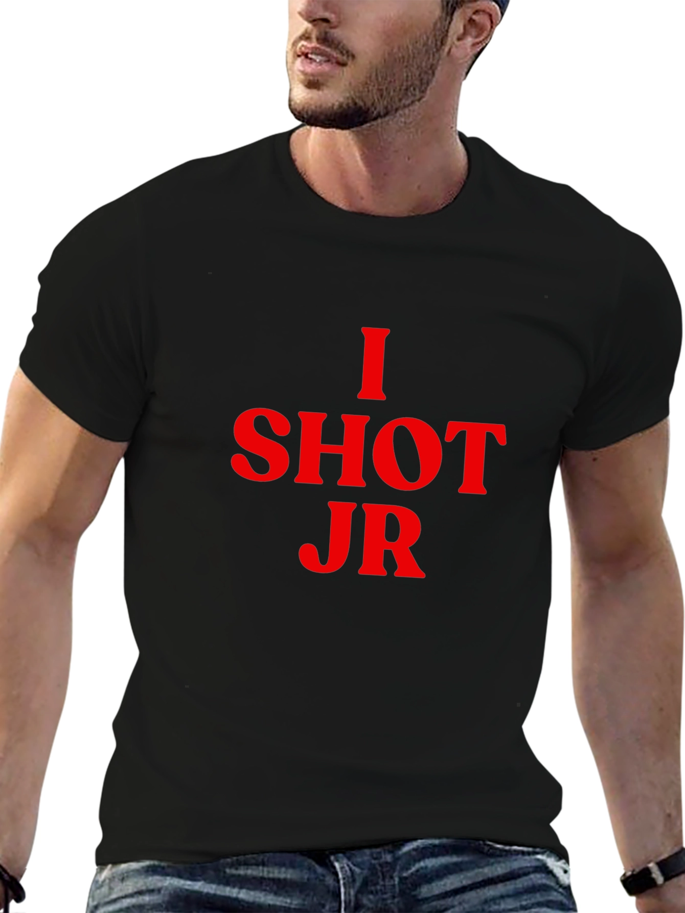 I Shot JR T-Shirt - Black Novelty Tee
