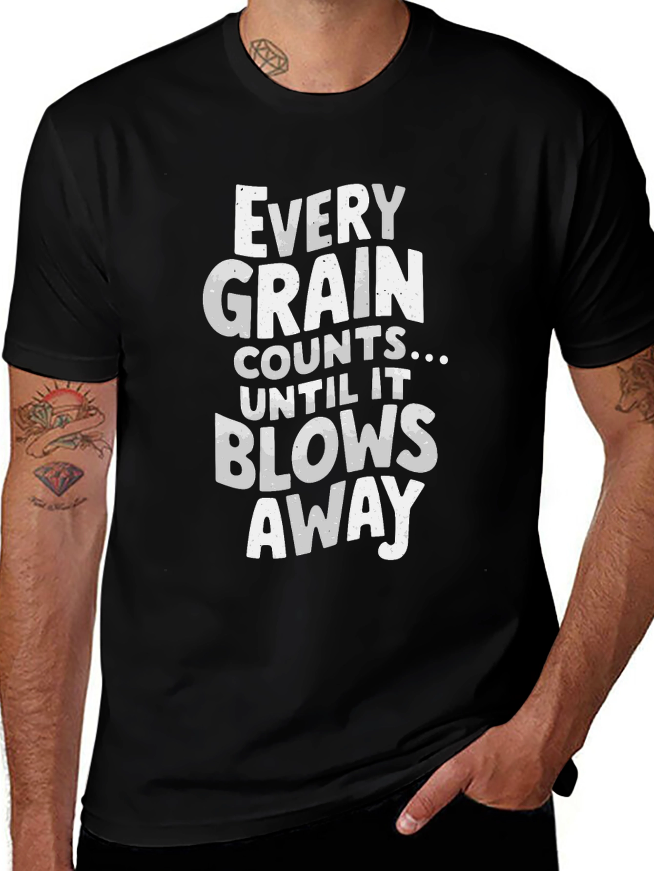 Every Grain Counts Funny Graphic T-Shirt