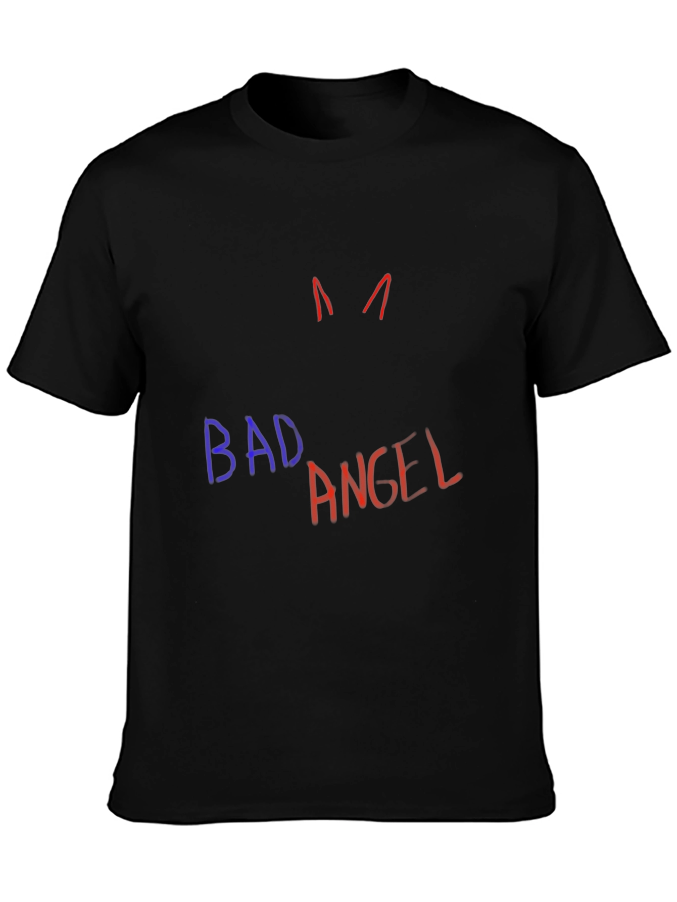 Bad Angel Graphic Black T-Shirt