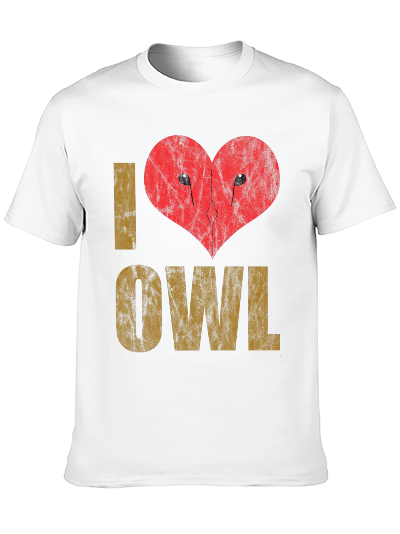 I Love Owl T-Shirt Graphic Tee