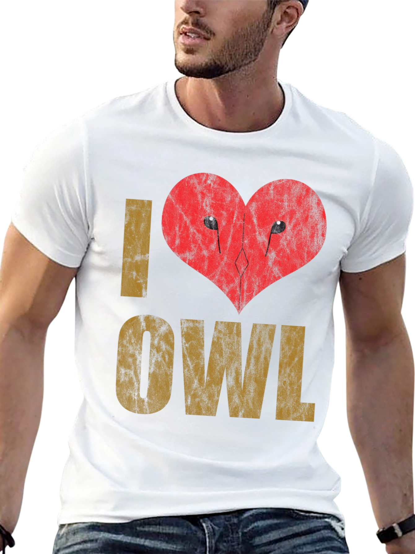 I Love Owl T-Shirt Graphic Tee