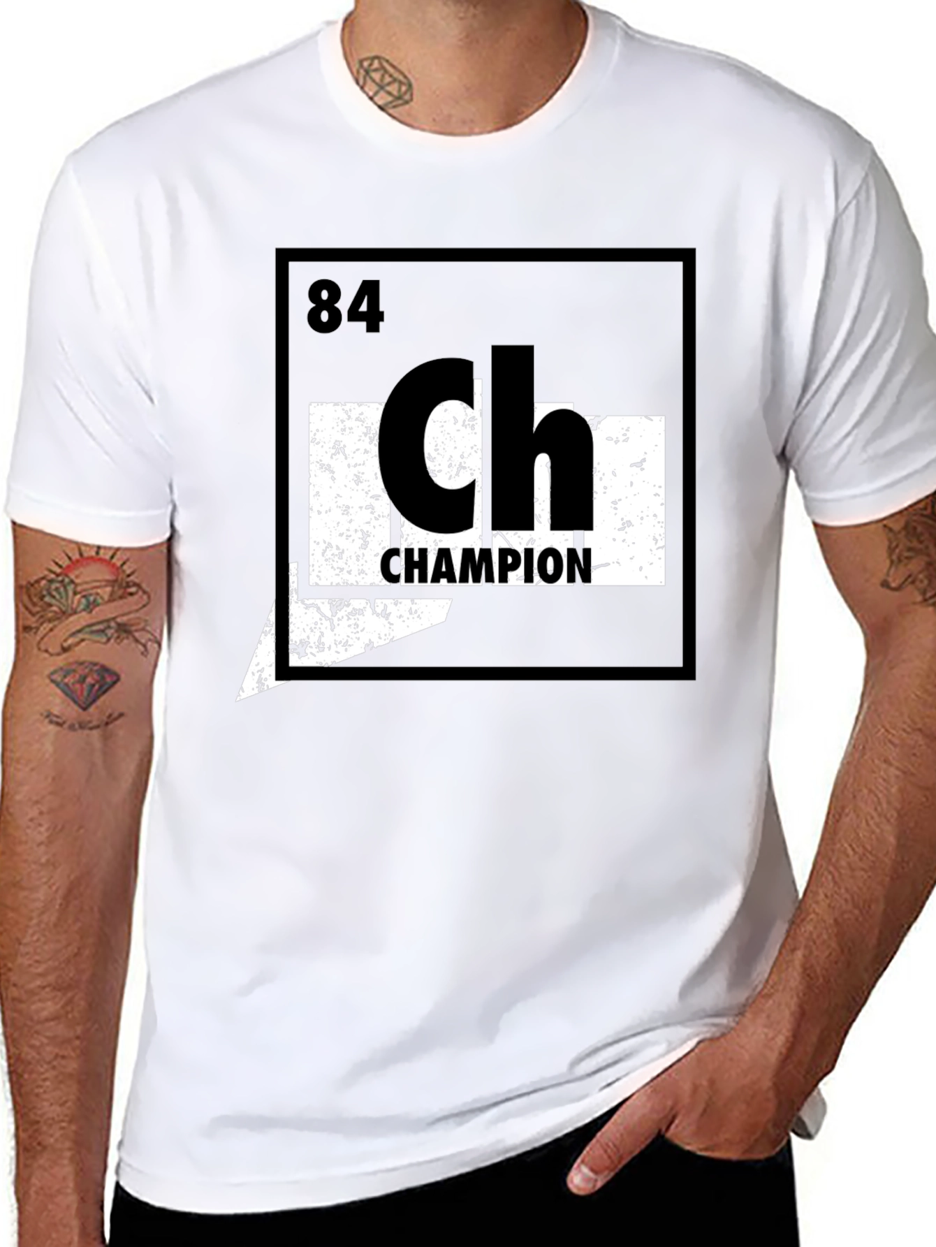 Champion Periodic Table Element Style Graphic T-Shirt