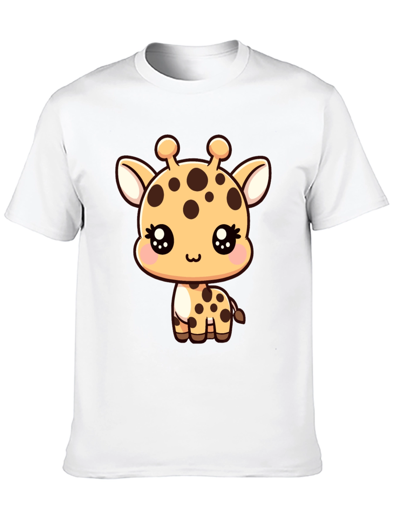 Cute Giraffe Graphic Tee - Soft Cotton Blend