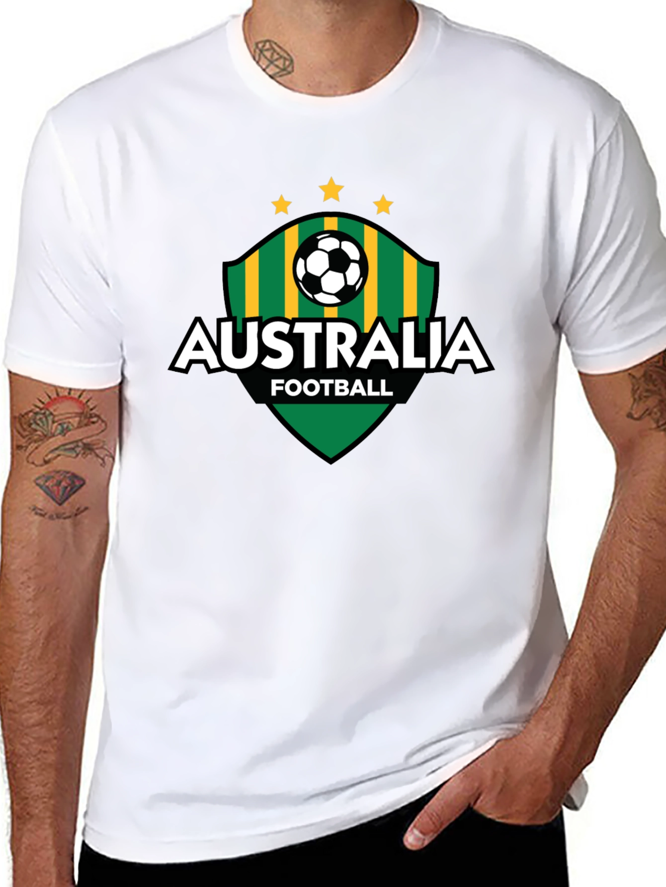 Australia Football T-Shirt Soccer Fan Tee