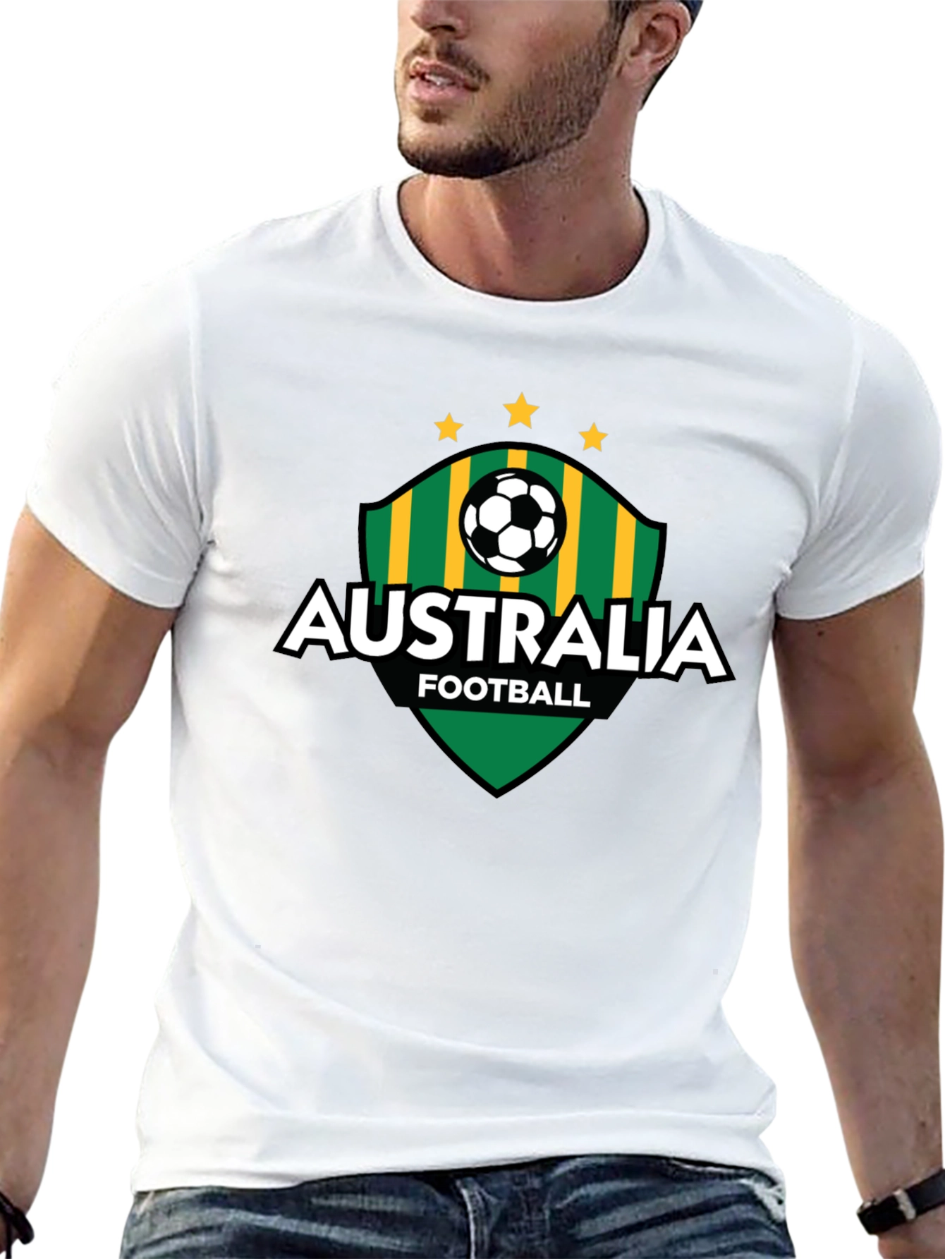 Australia Football T-Shirt Soccer Fan Tee