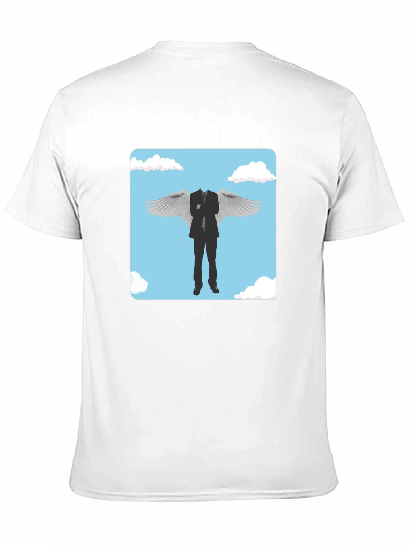 Whimsical Winged Suit Graphic Tee