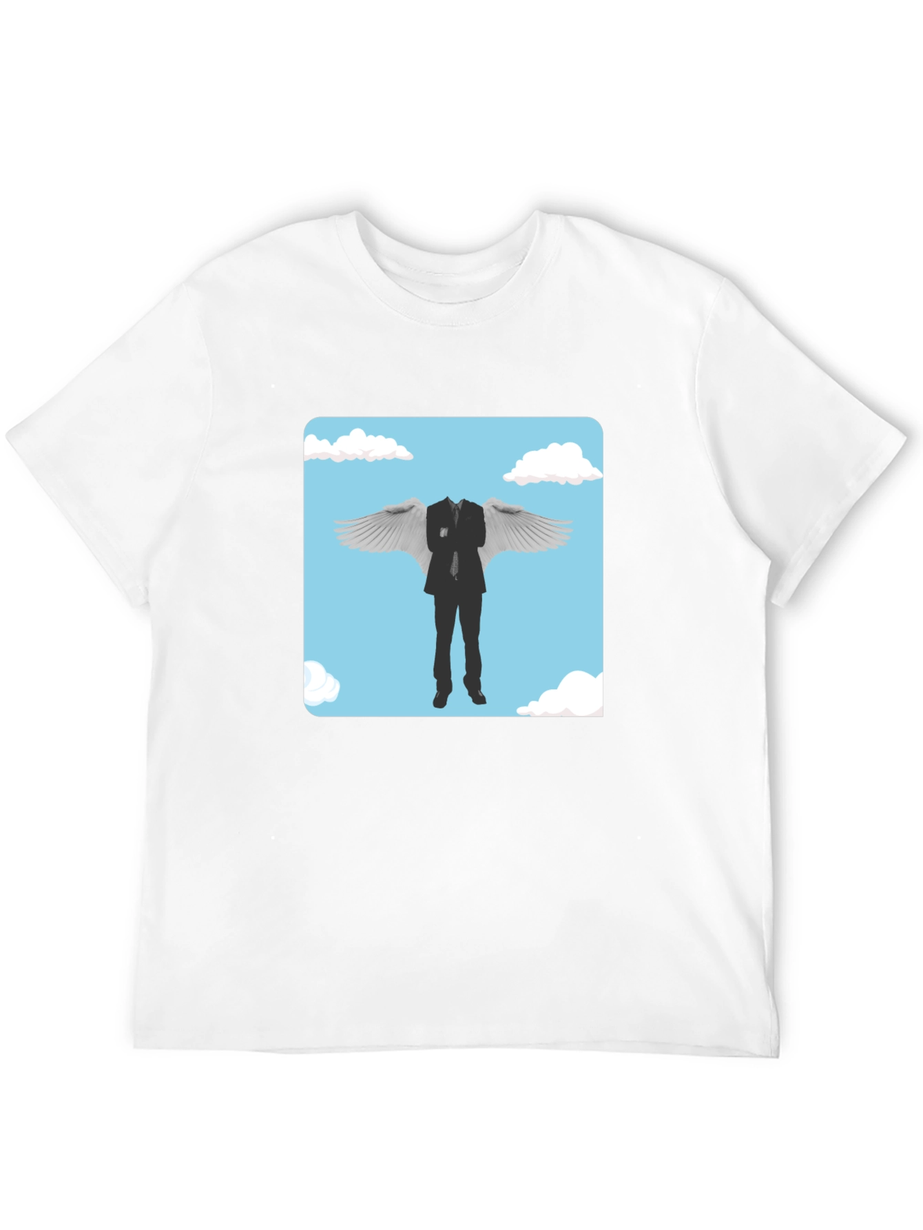 Whimsical Winged Suit Graphic Tee