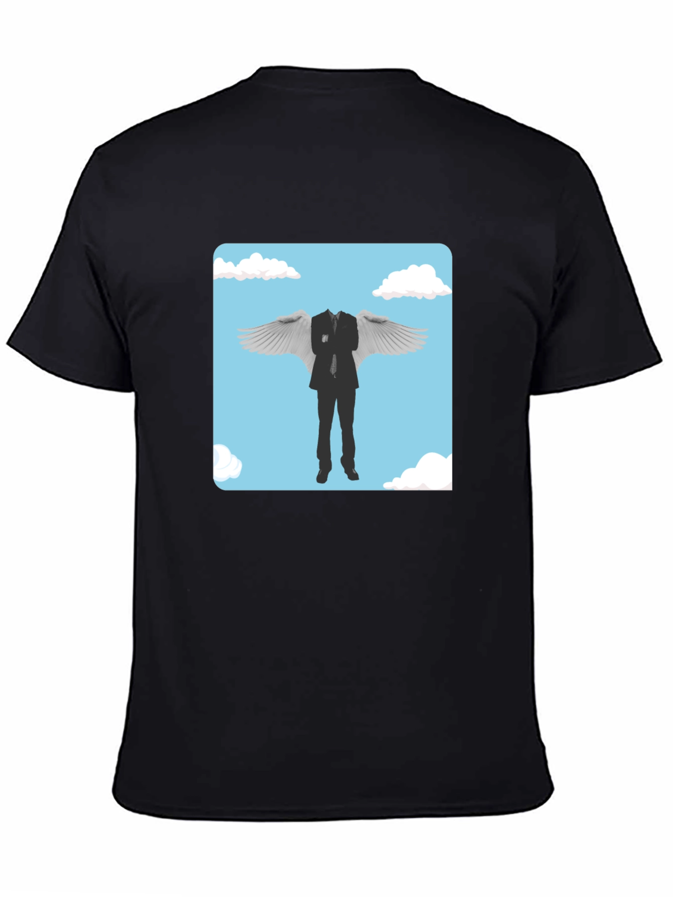 Whimsical Winged Suit Graphic Tee