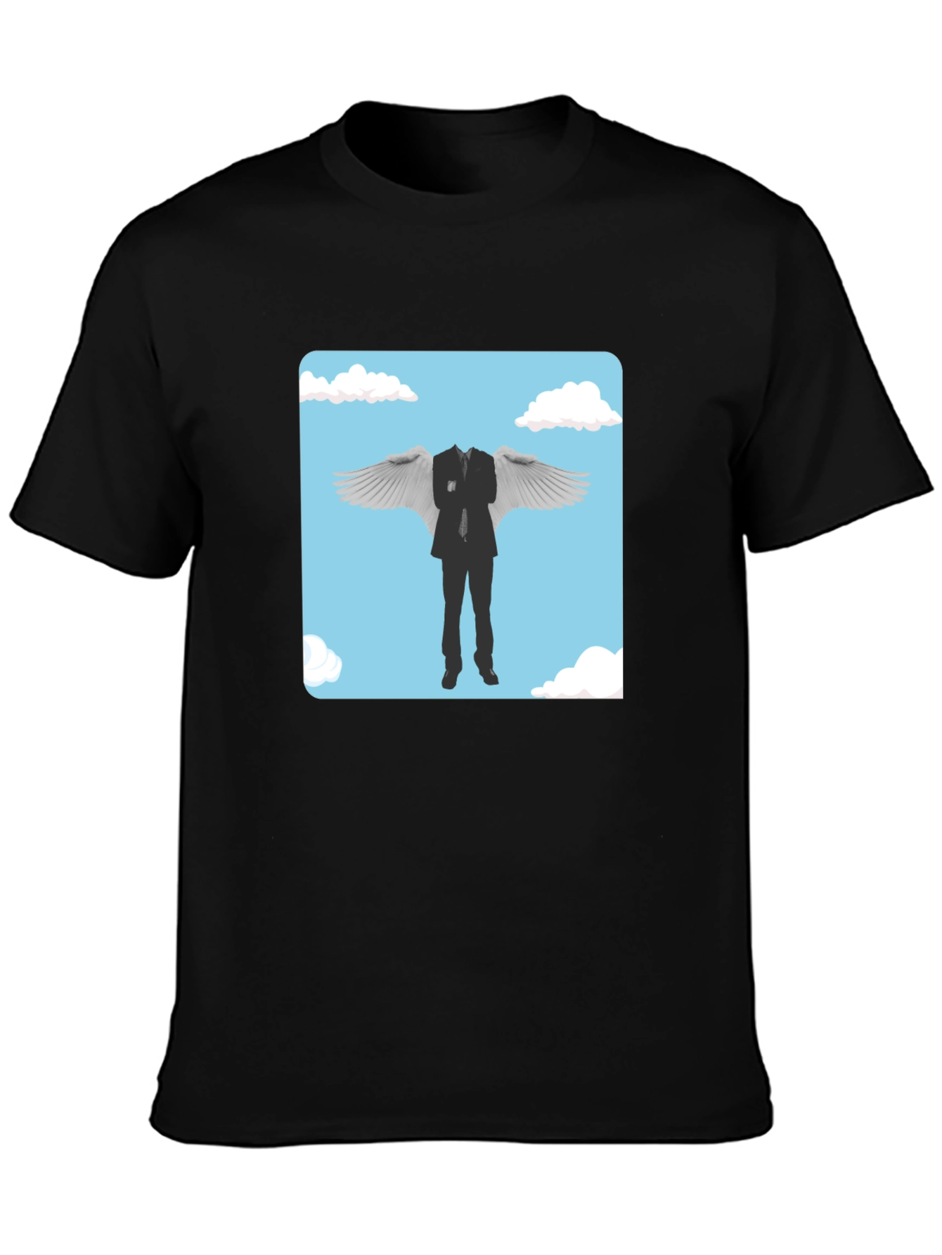 Whimsical Winged Suit Graphic Tee