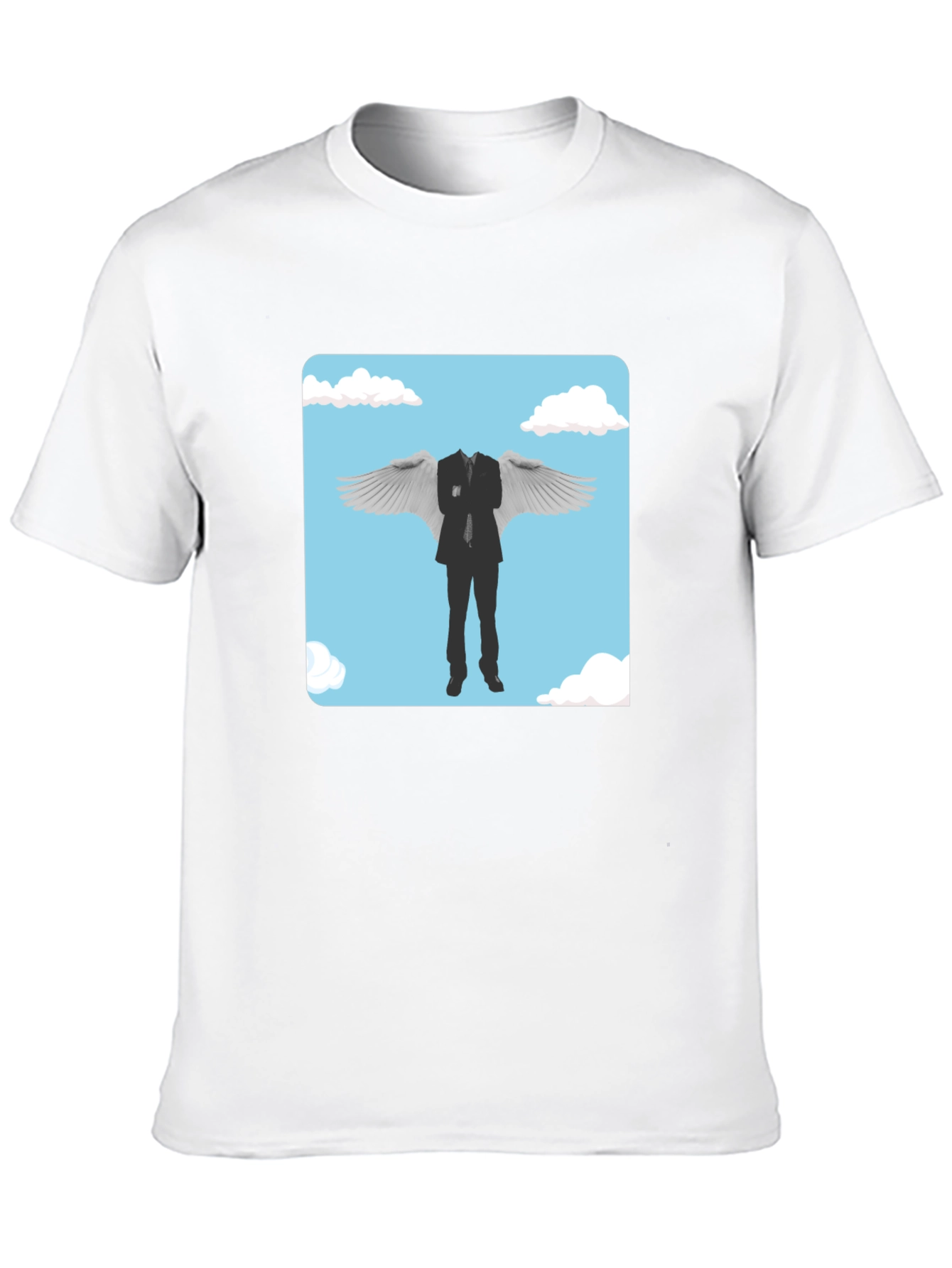 Whimsical Winged Suit Graphic Tee