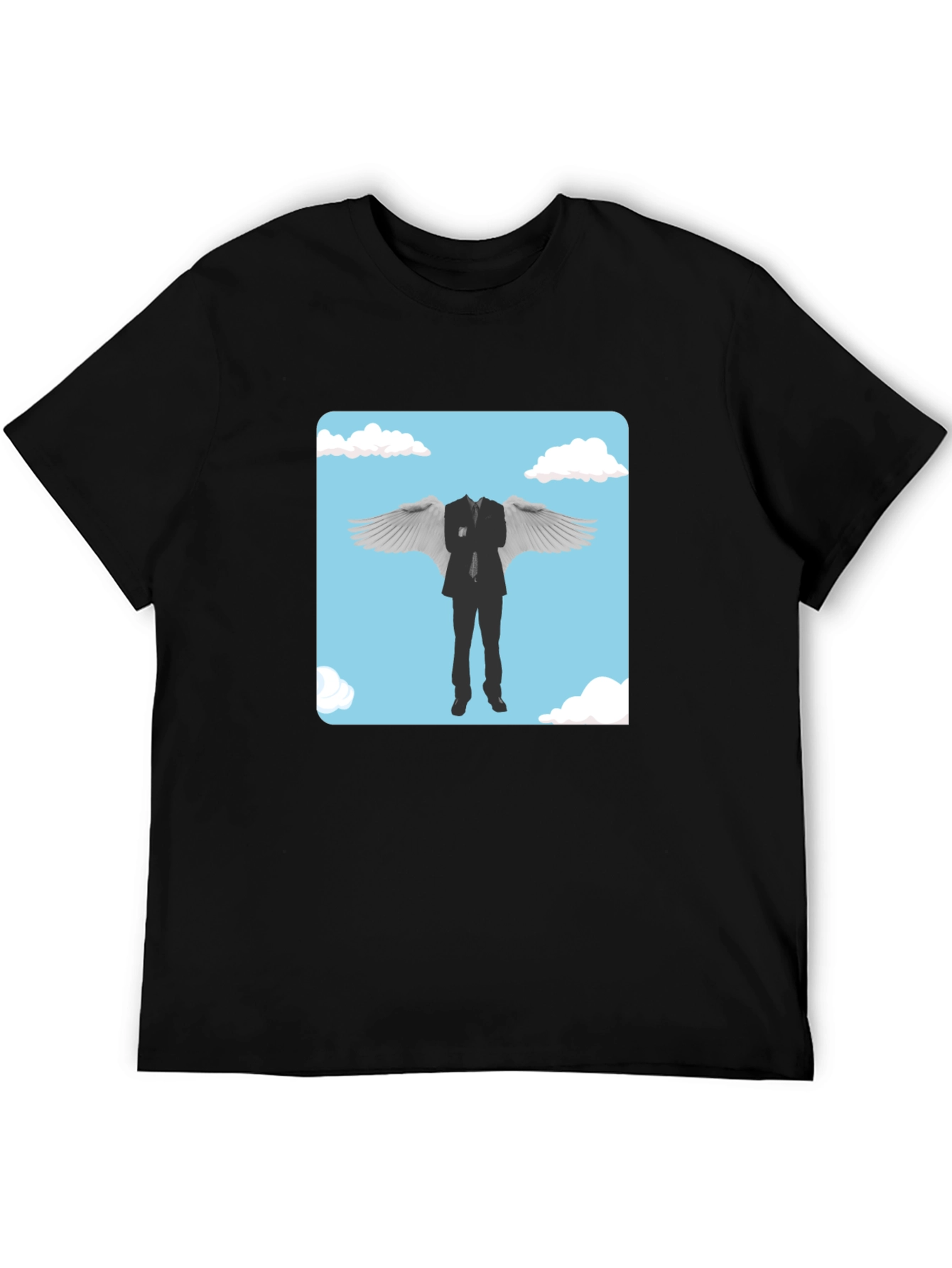Whimsical Winged Suit Graphic Tee