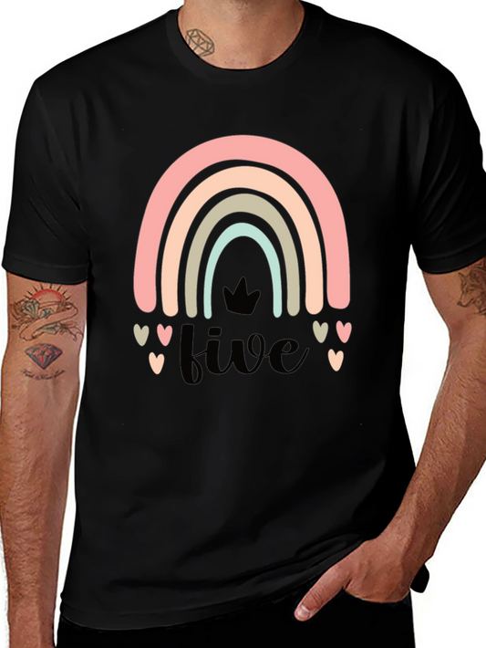 Rainbow Five Birthday T-Shirt