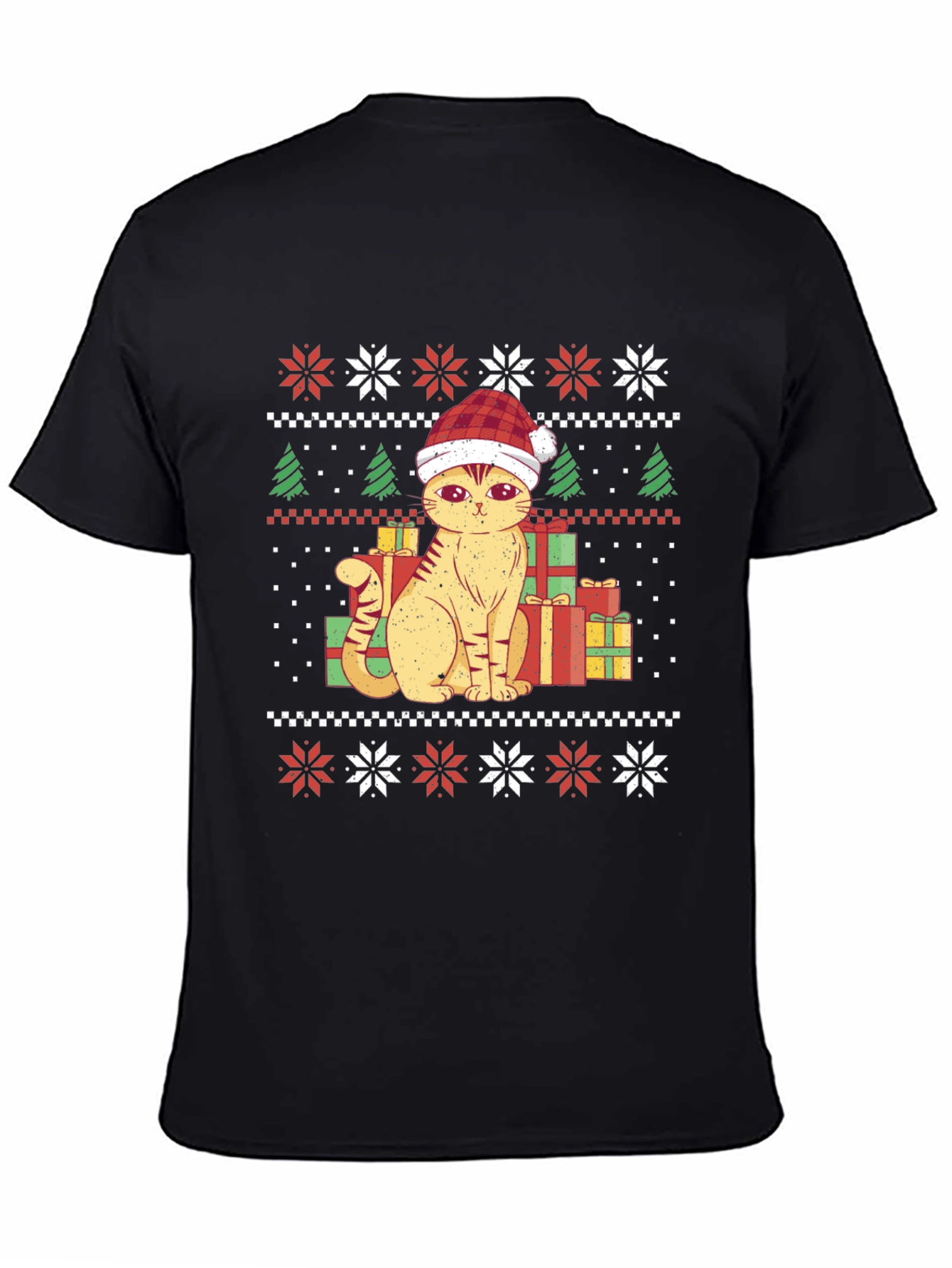 Festive Cat Christmas T-Shirt