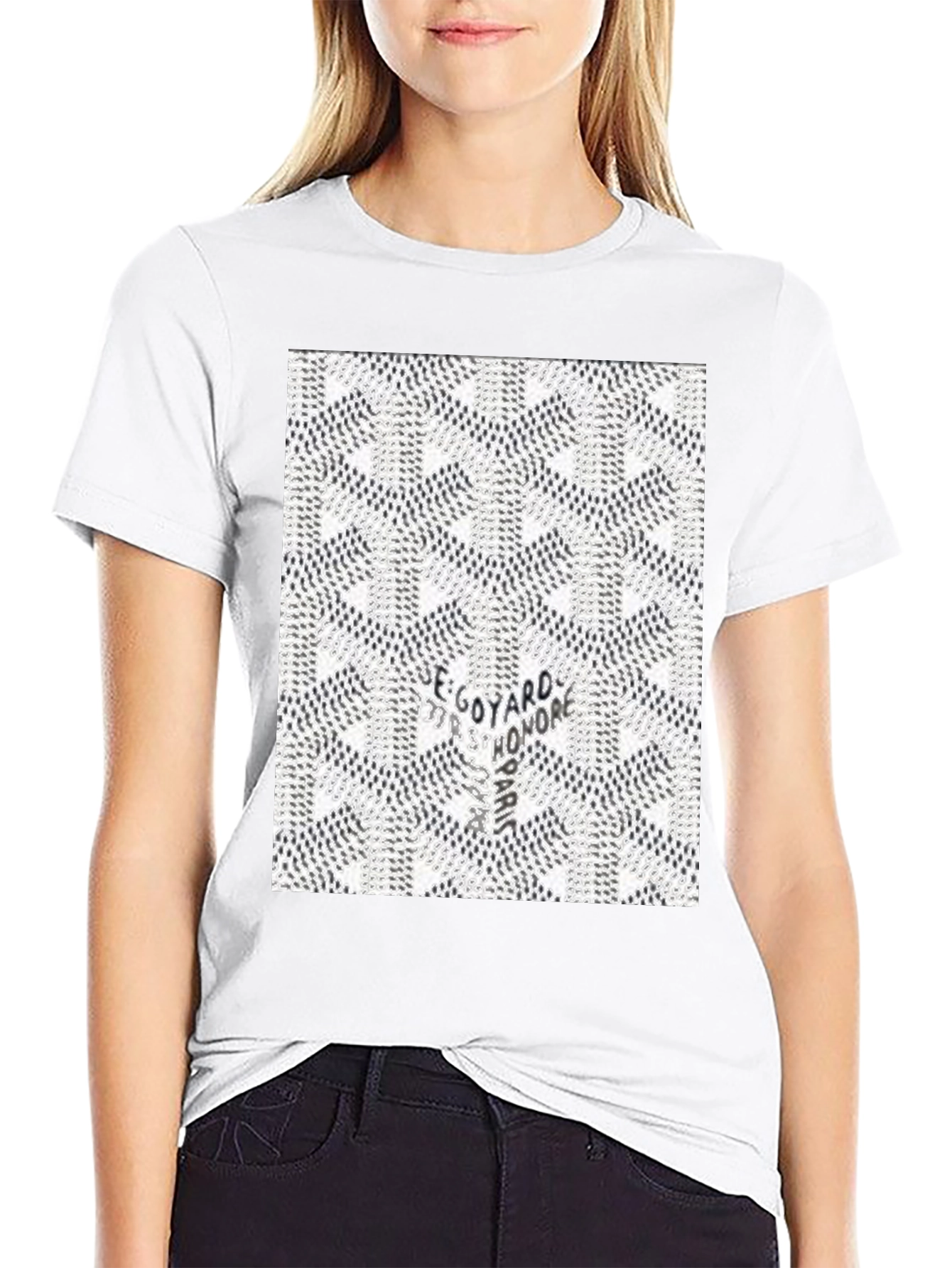 Stylish Patterned Graphic Tee