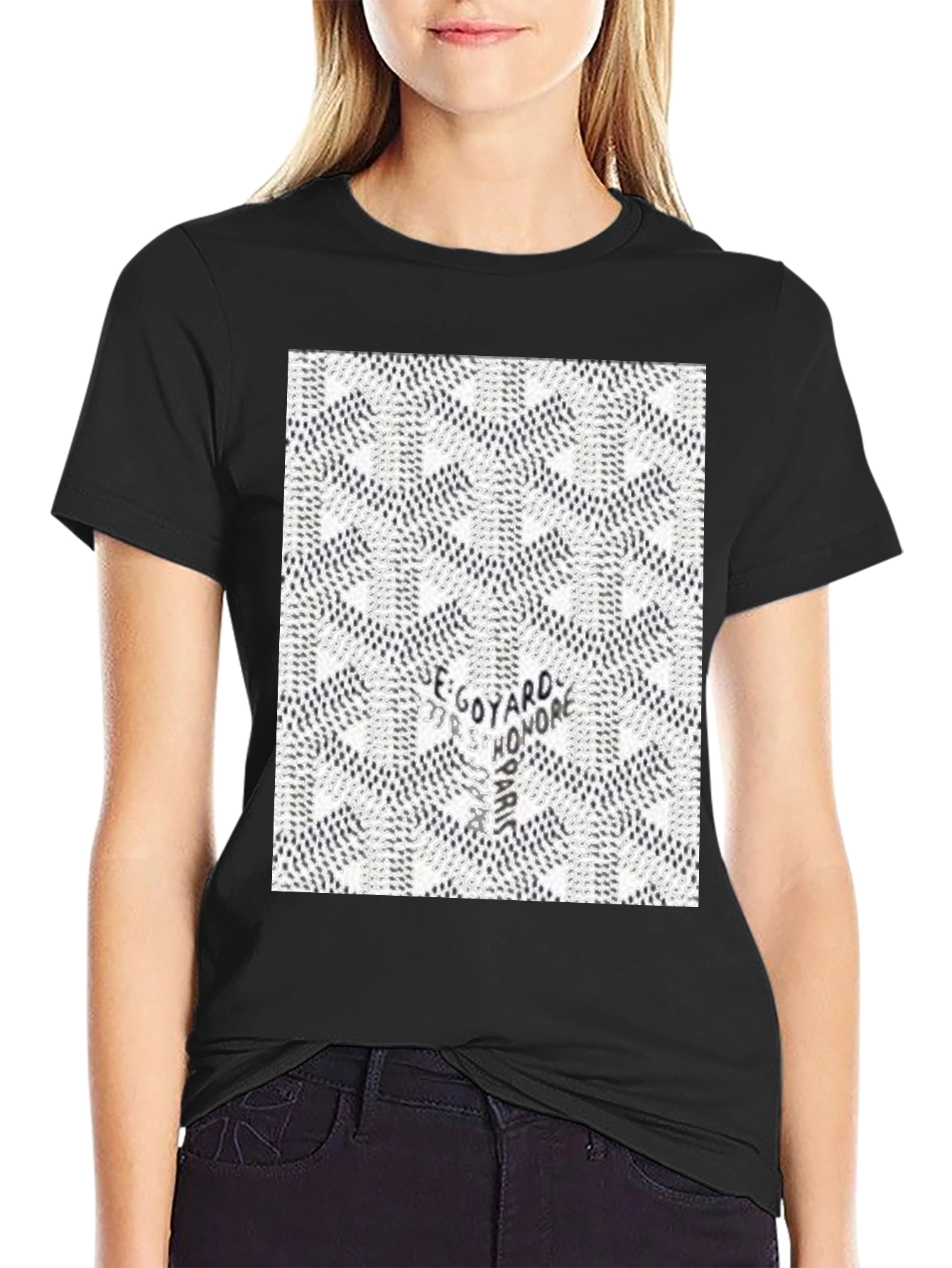 Stylish Patterned Graphic Tee