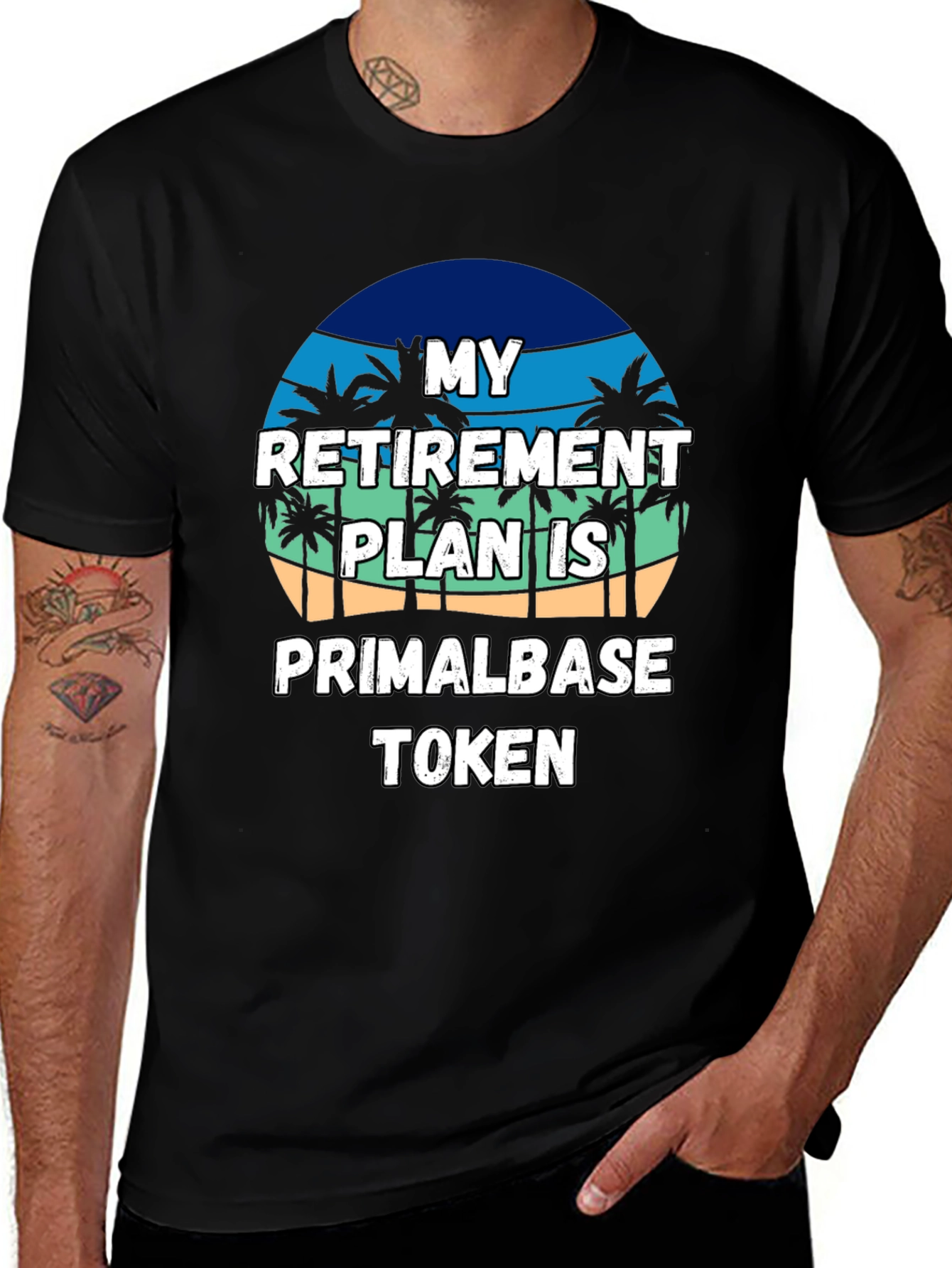 Retirement Plan Primalbase Token T-Shirt