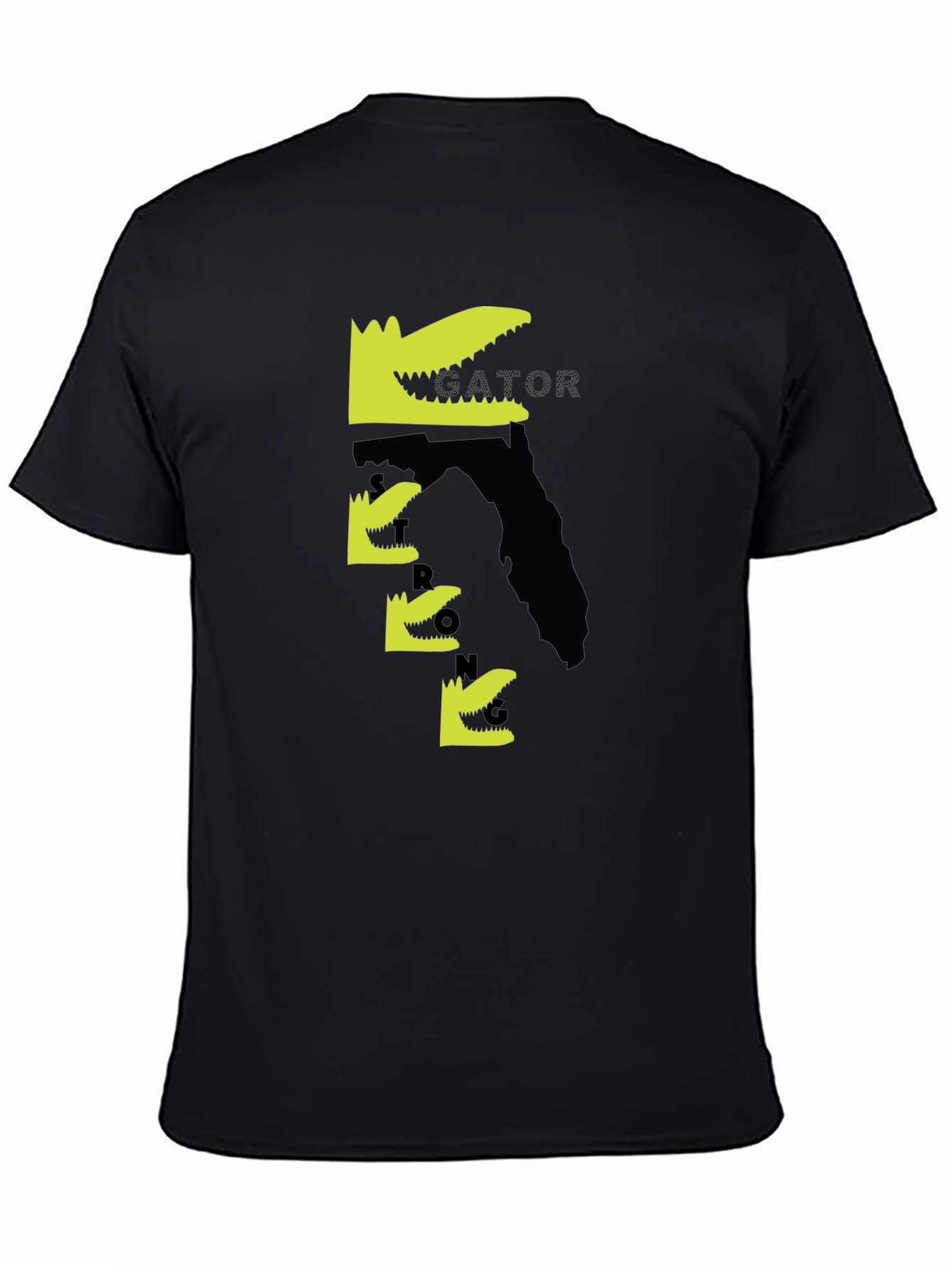 Gator Graphic Tee - Black Cotton T-Shirt