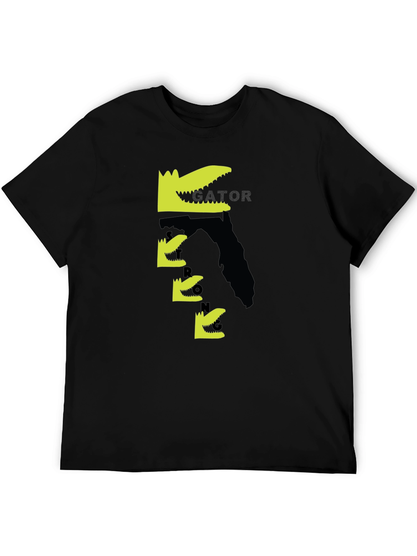 Gator Graphic Tee - Black Cotton T-Shirt