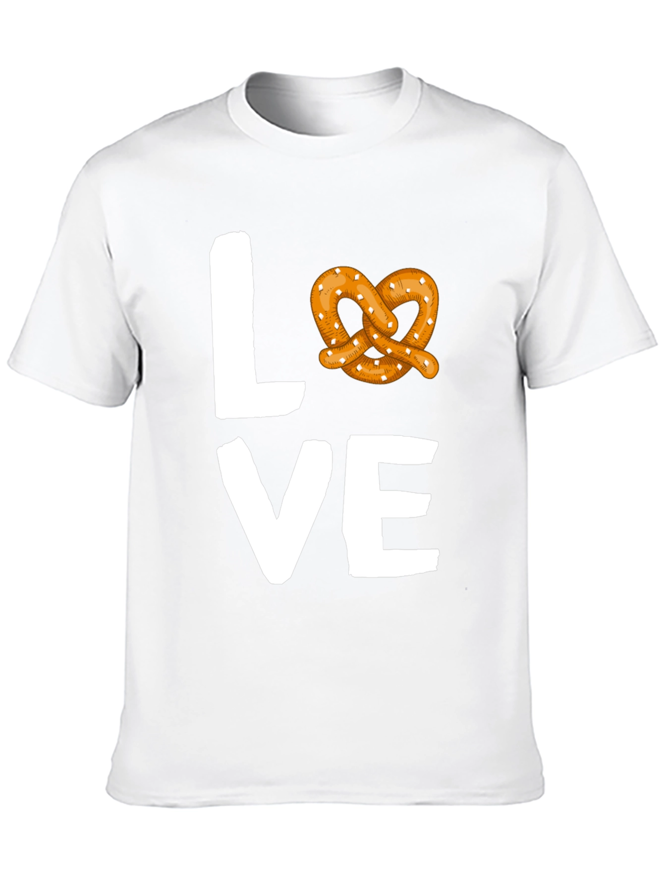 Love Pretzel Graphic Tee - Soft Cotton Blend