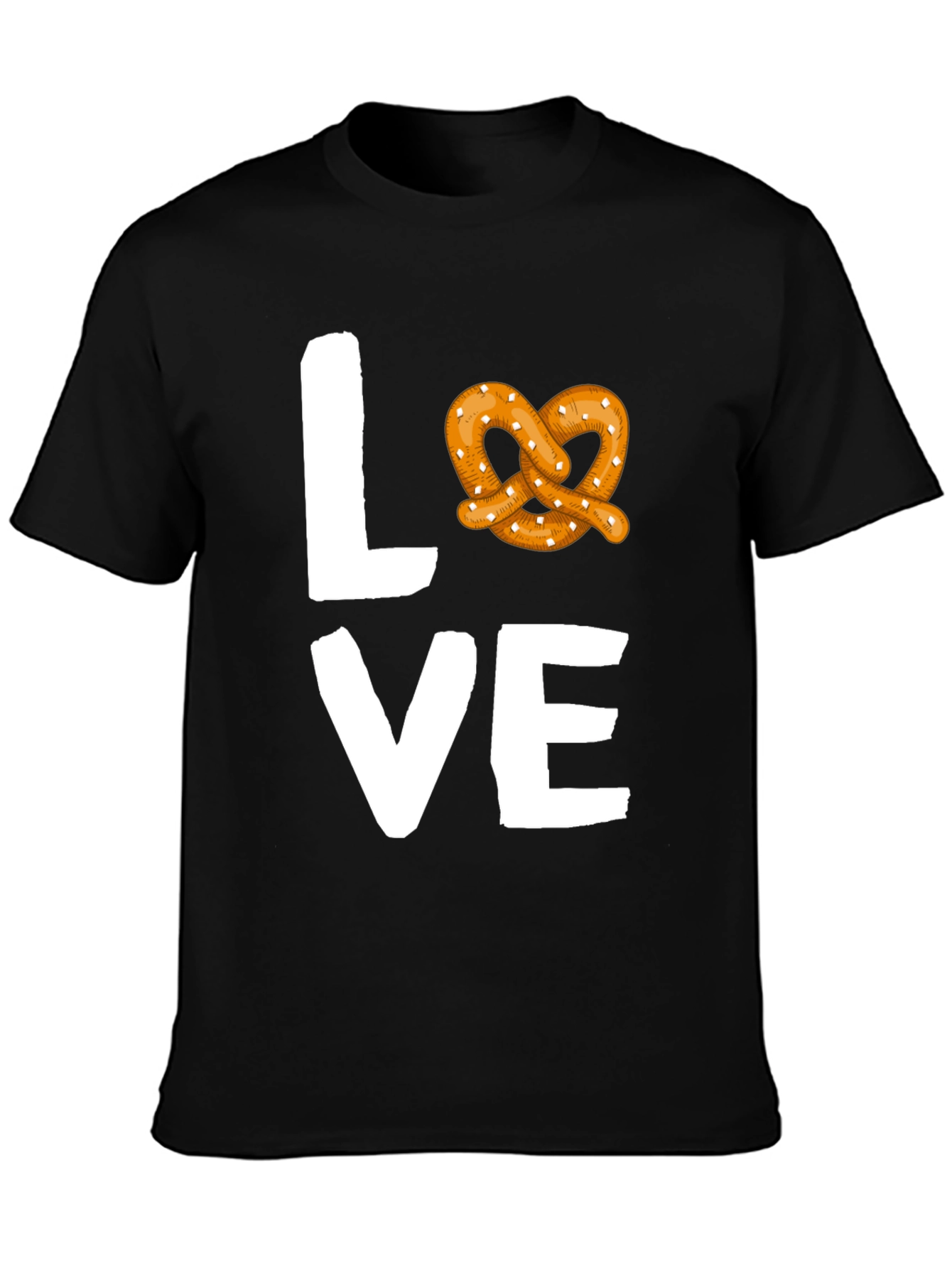 Love Pretzel Graphic Tee - Soft Cotton Blend