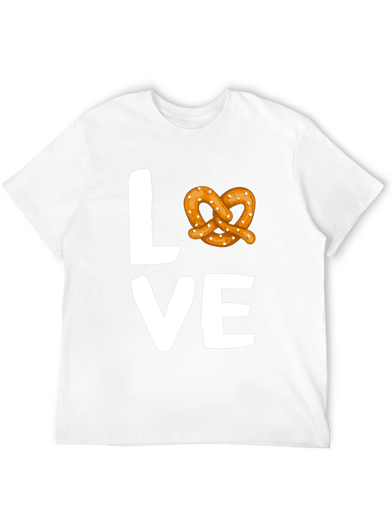 Love Pretzel Graphic Tee - Soft Cotton Blend