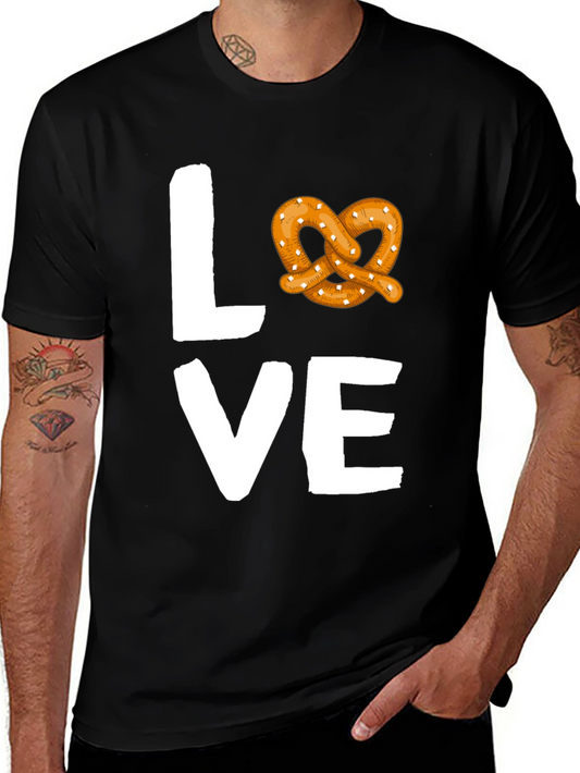 Love Pretzel Graphic Tee - Soft Cotton Blend
